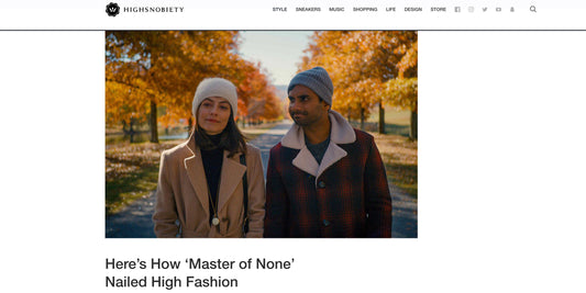 Image of Aziz Ansari walking with a woman in a park from Master of None
