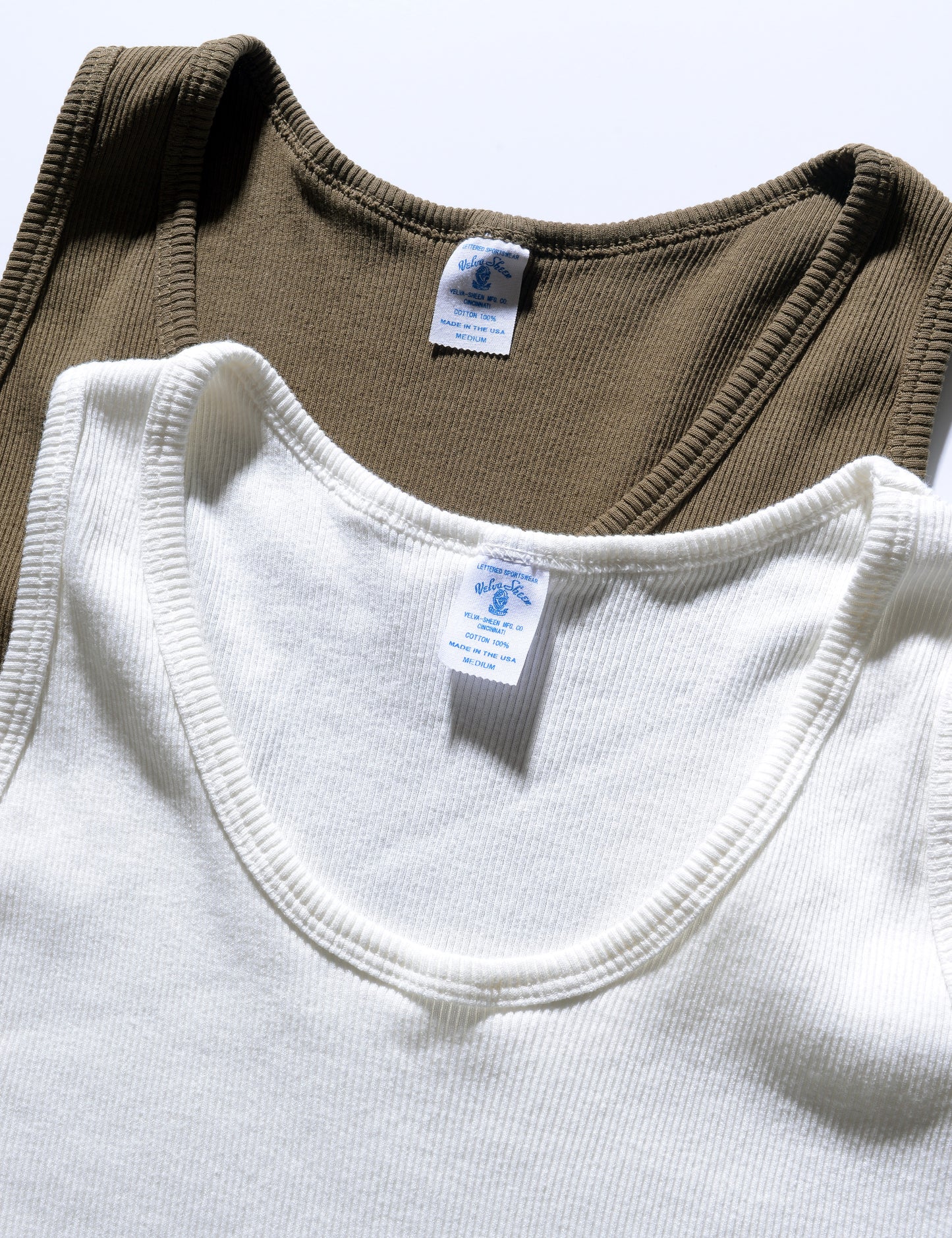 One-Pack Ribbed Tank in Olive