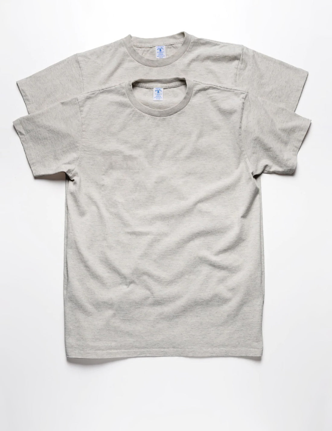 Full length shot of Velva Sheen 2-Pack Short Sleeve Tee in Oatmeal