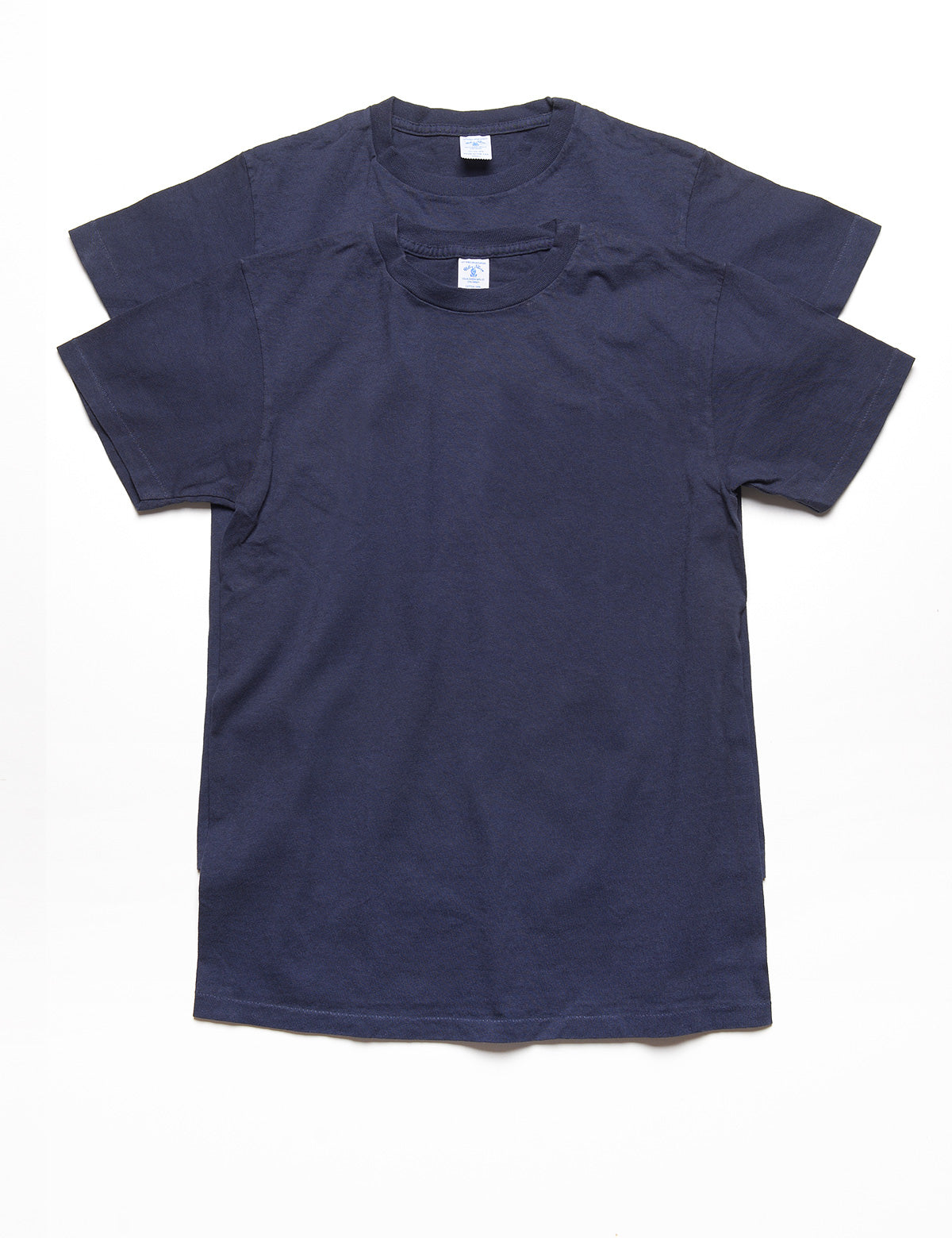 Full length shot of Velva Sheen 2-Pack Short Sleeve Tee in Navy