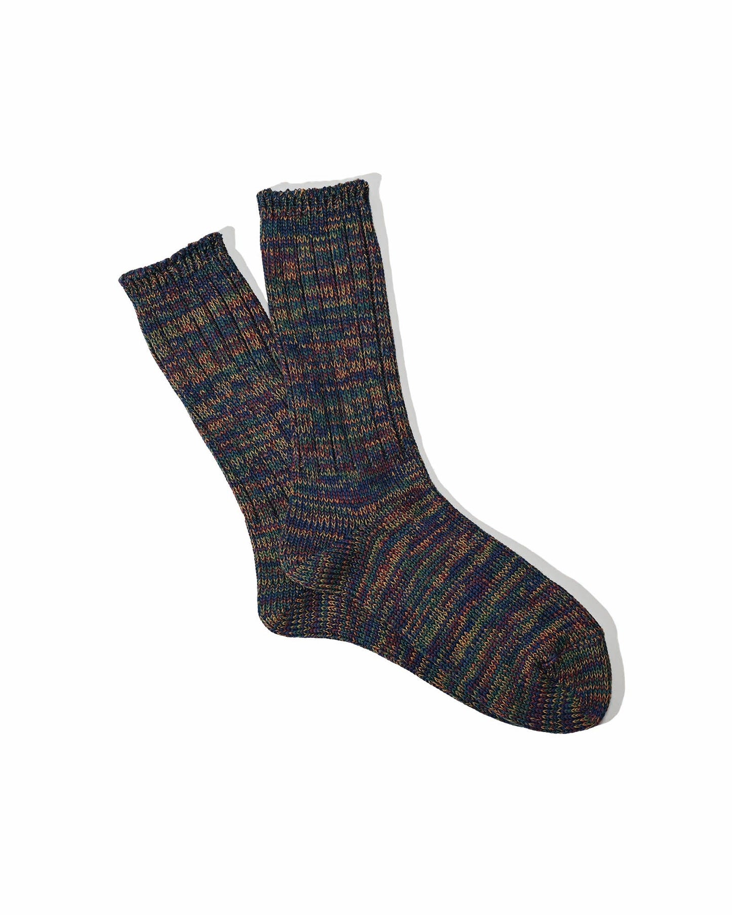 5 Color Mix Crew Socks - Wine