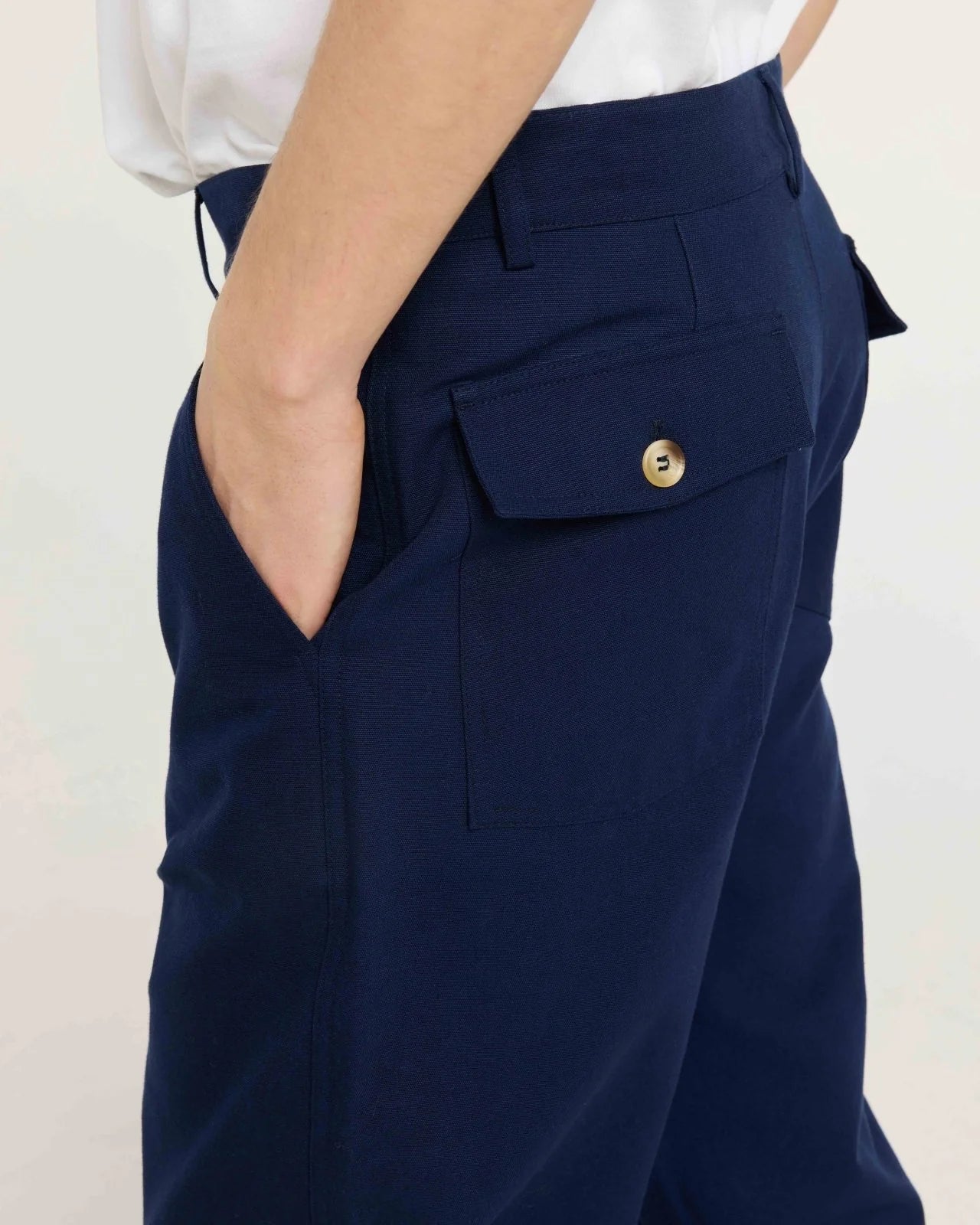 August Cotton Pants - Navy