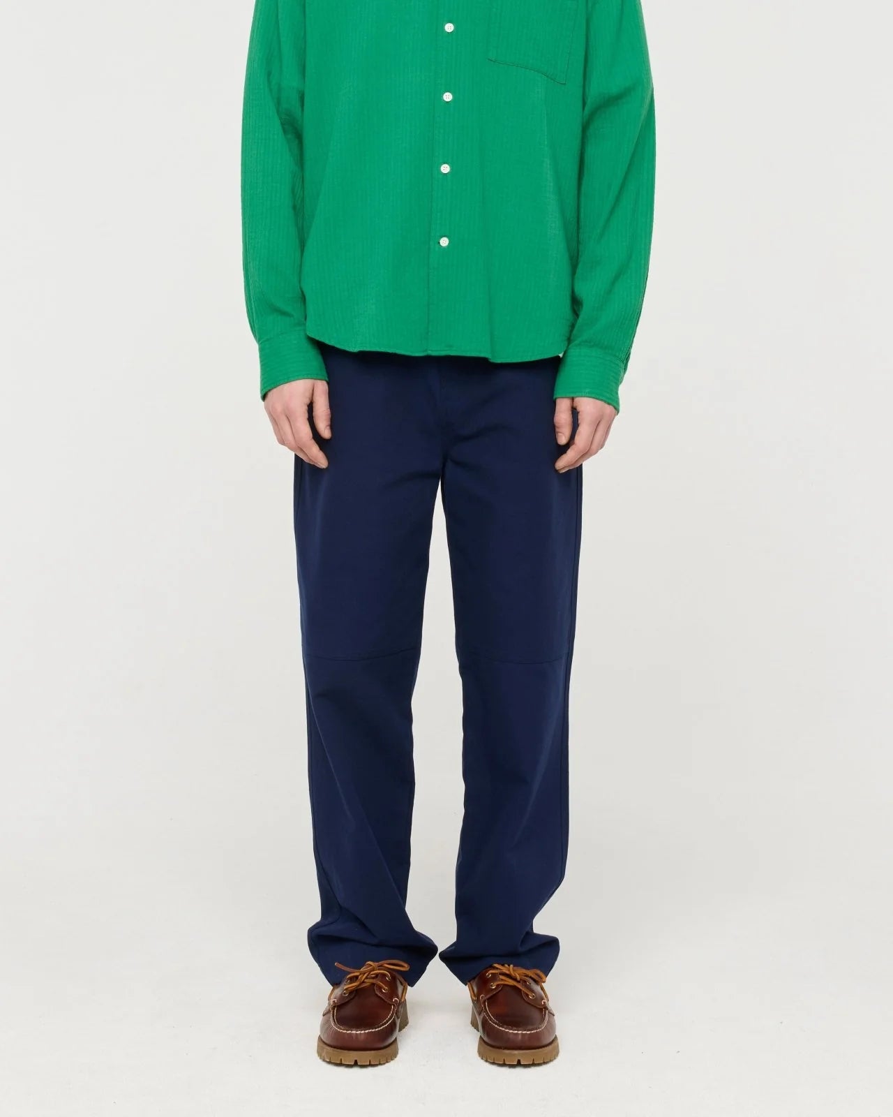 August Cotton Pants - Navy