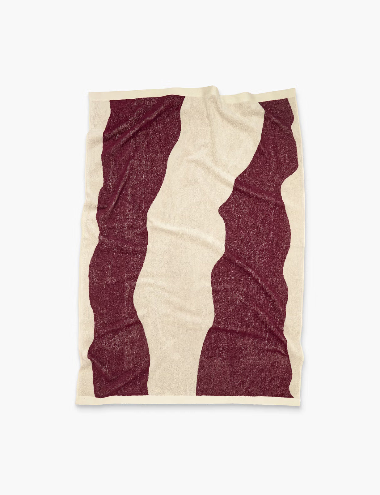 Burgundy Bone Towel