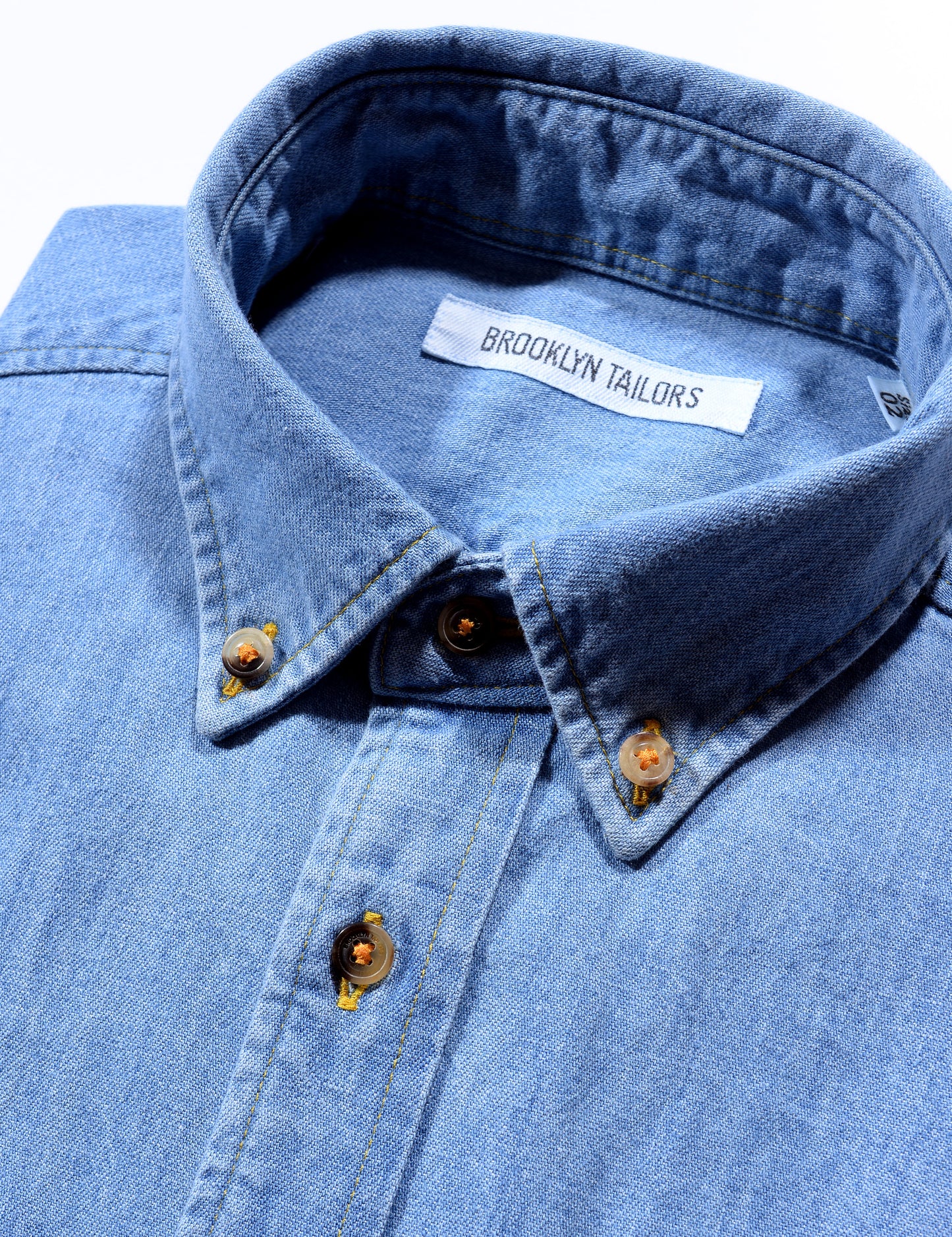 BKT10 Casual Shirt in Stonewashed Denim - Light Indigo