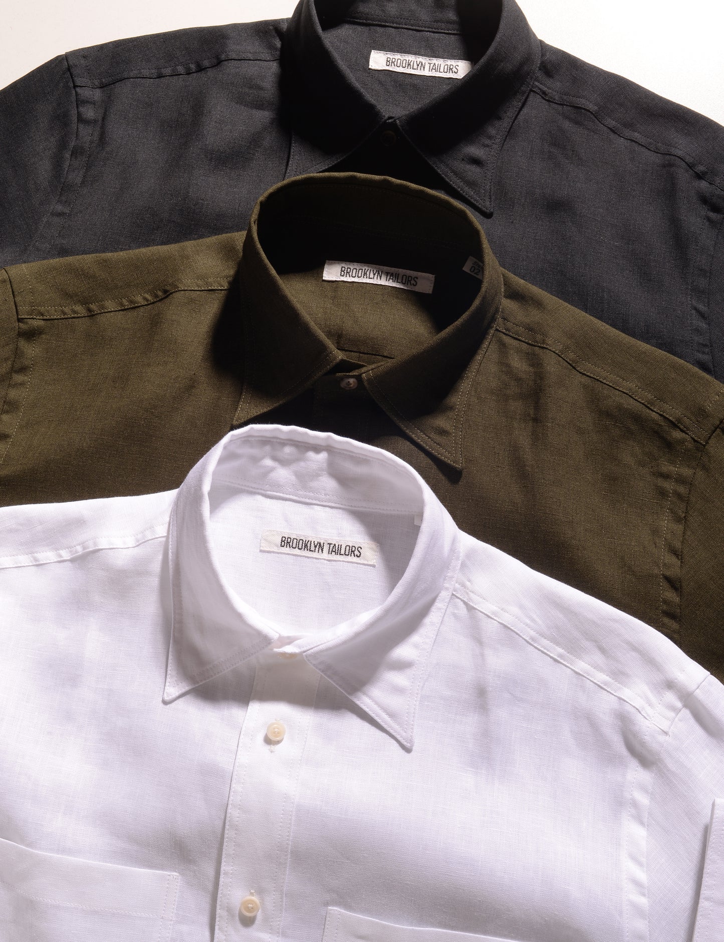 BKT16 Overshirt in Portuguese Linen - White