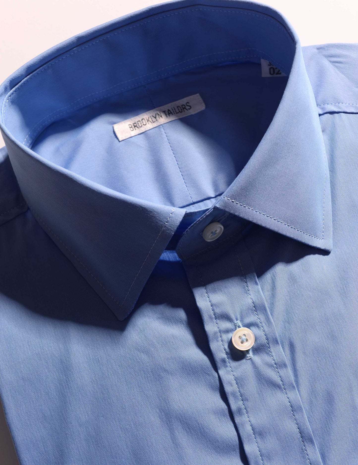 BKT20 Slim Dress Shirt in Cotton Plainweave - Aero