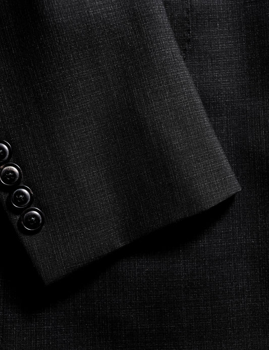 FINAL SALE: BKT50 Tailored Jacket in Super 130s Plainweave - Black Dusk