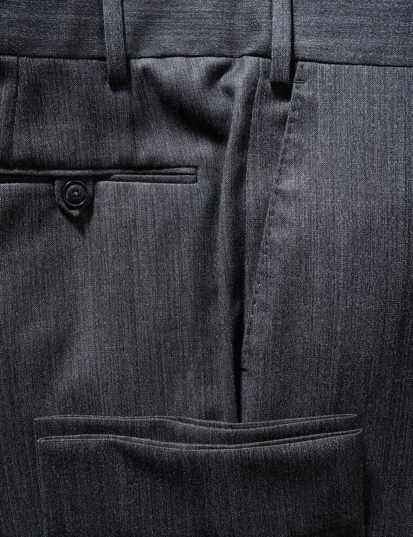 BKT50 Tailored Trousers in Variegated Wool - Electric Night