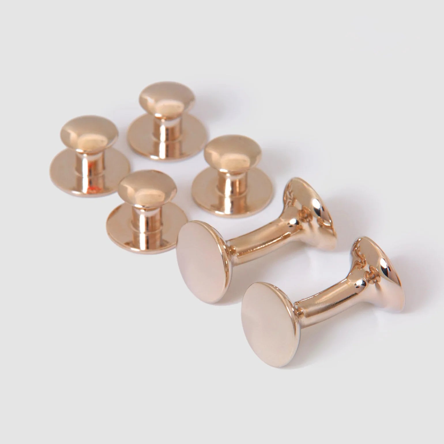 Bow Stud Set 18 Carat Rose Gold
