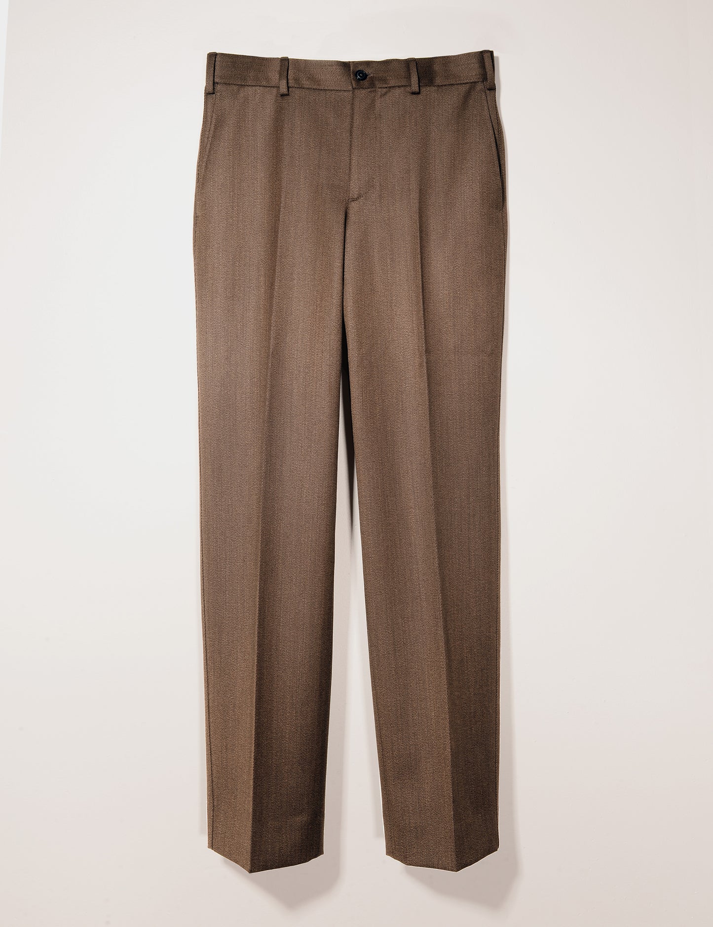 FINAL SALE: BKT36 Straight Leg Trouser in Italian Covert Twill - Chocolate