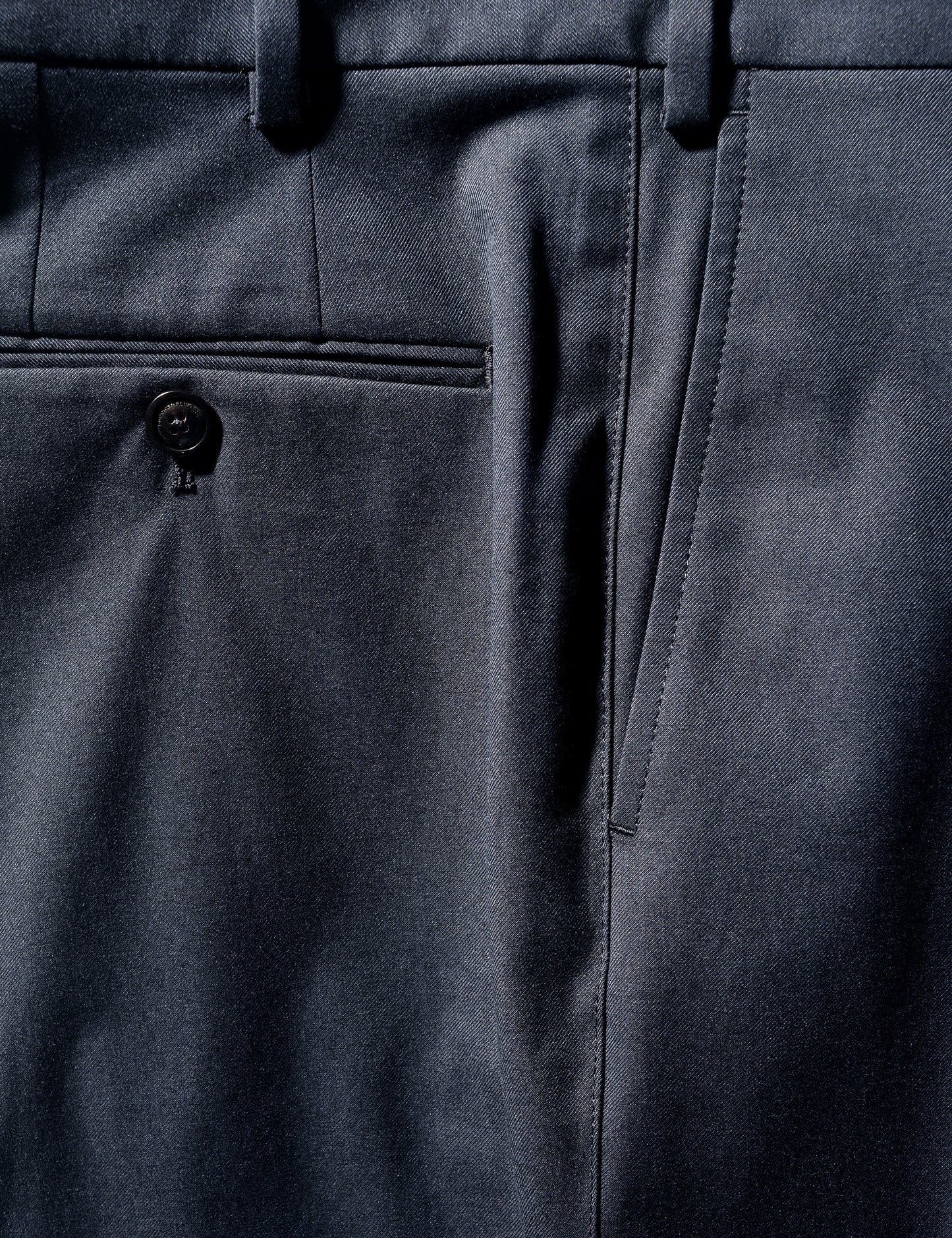 BKT36 Straight Leg Pant in Italian Cotton Twill - Marine Bue