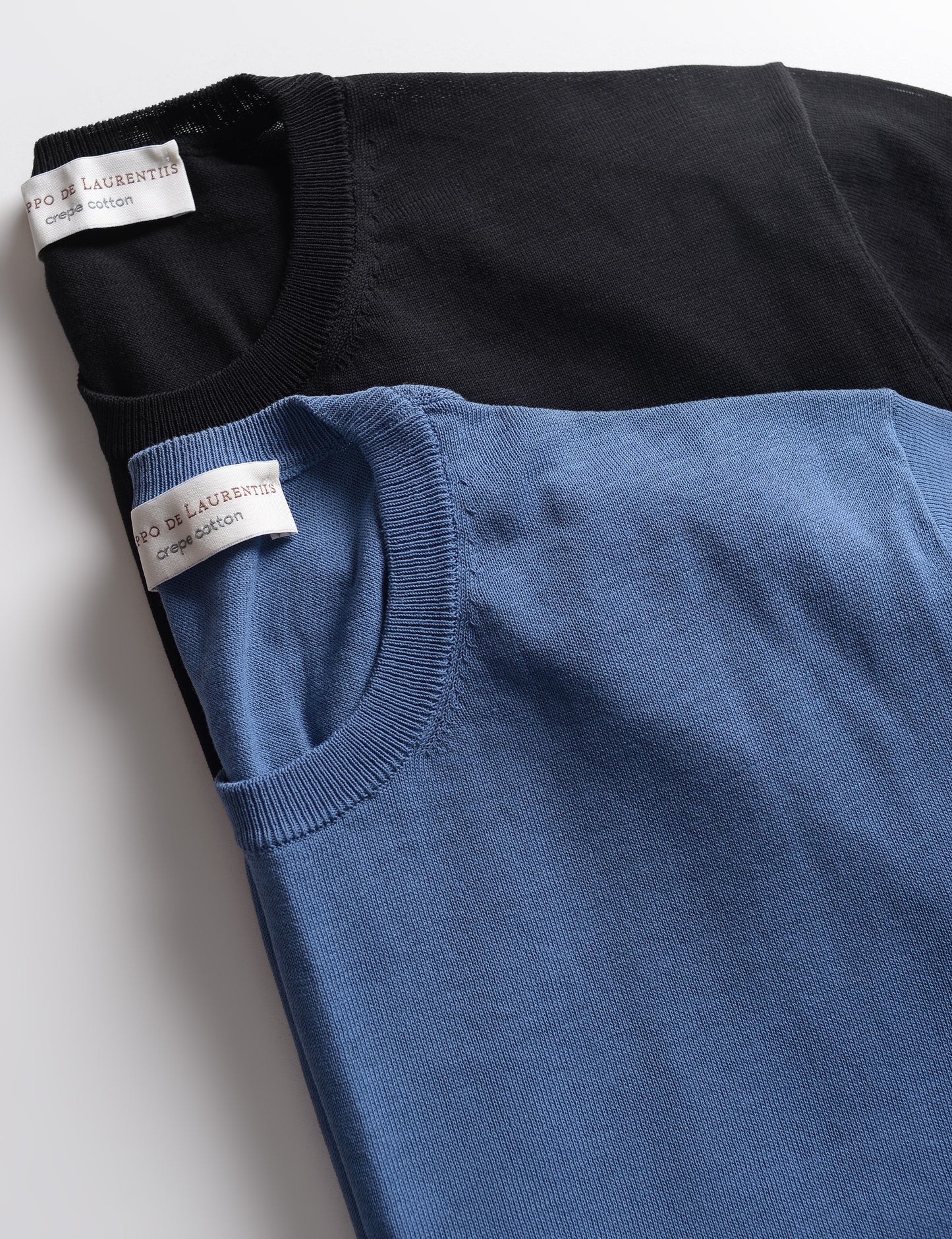 FINAL SALE: Crepe Cotton Cuffed Tee - Blue Note