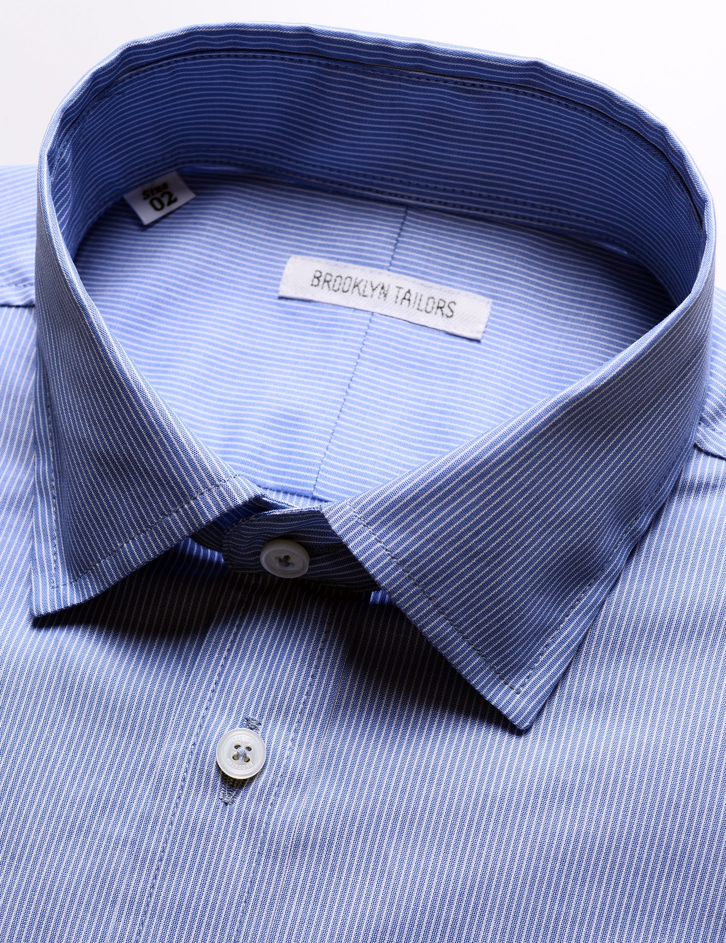 BKT20 Slim Dress Shirt in Professional Stripe - Imperial Blue