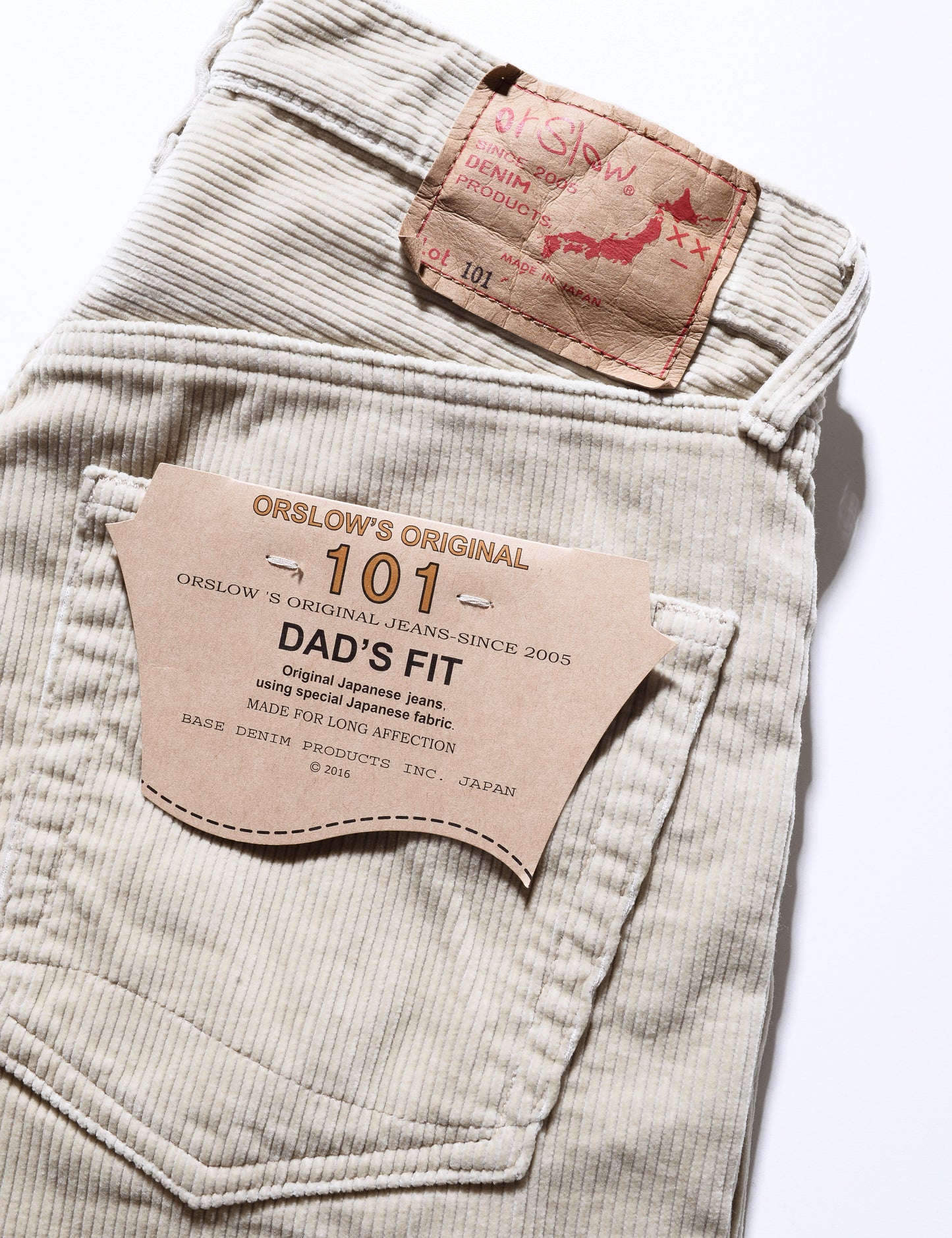 101 Dad Fit Corduroy Pant - Sand