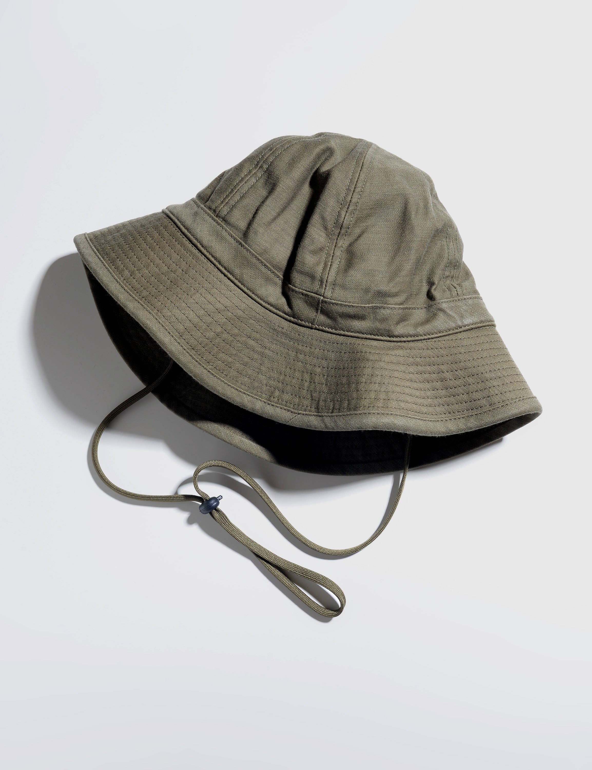 Bucket Hat with Removable Strap - Olive – Brooklyn Tailors