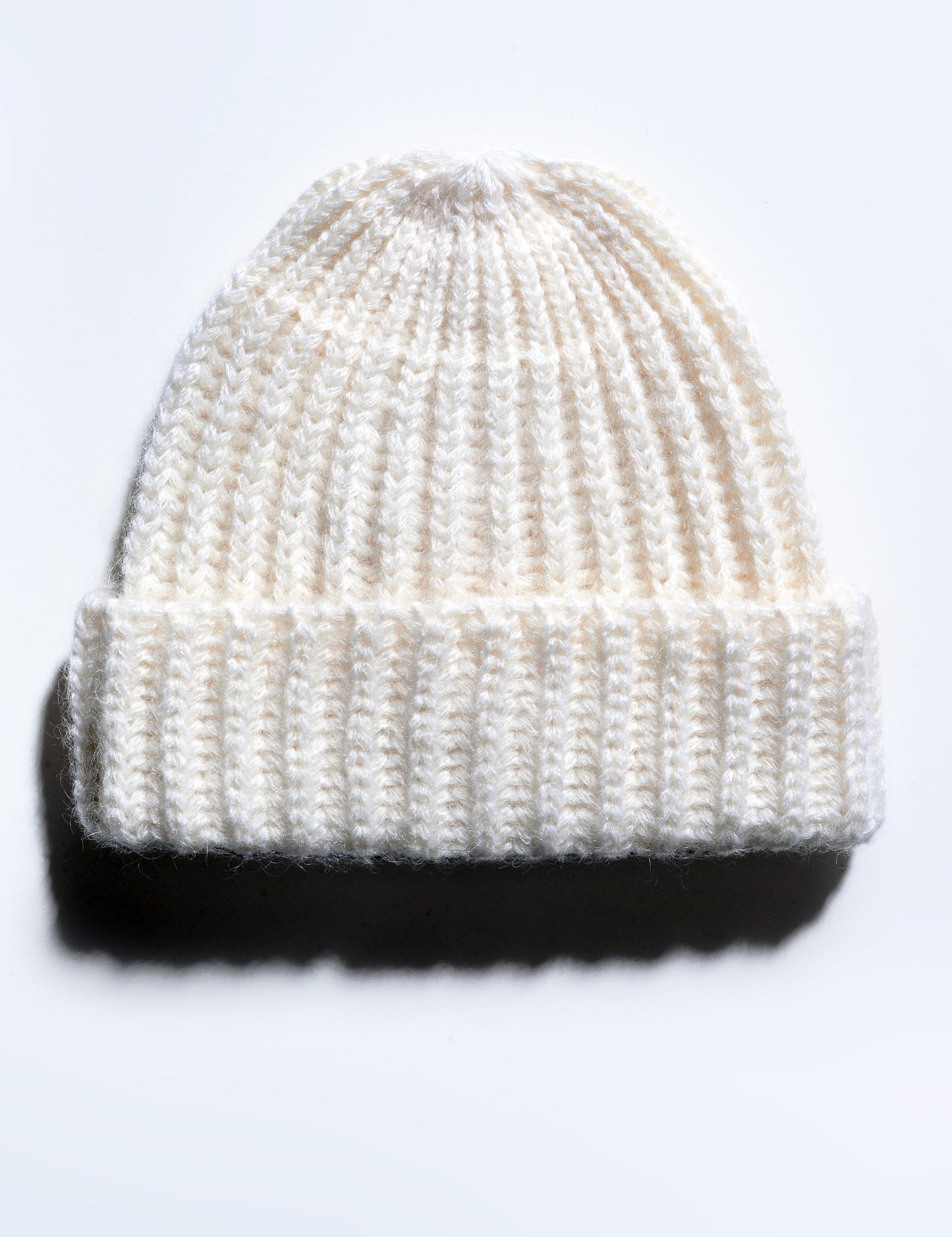 Mohair Blend Beanie - Ivory