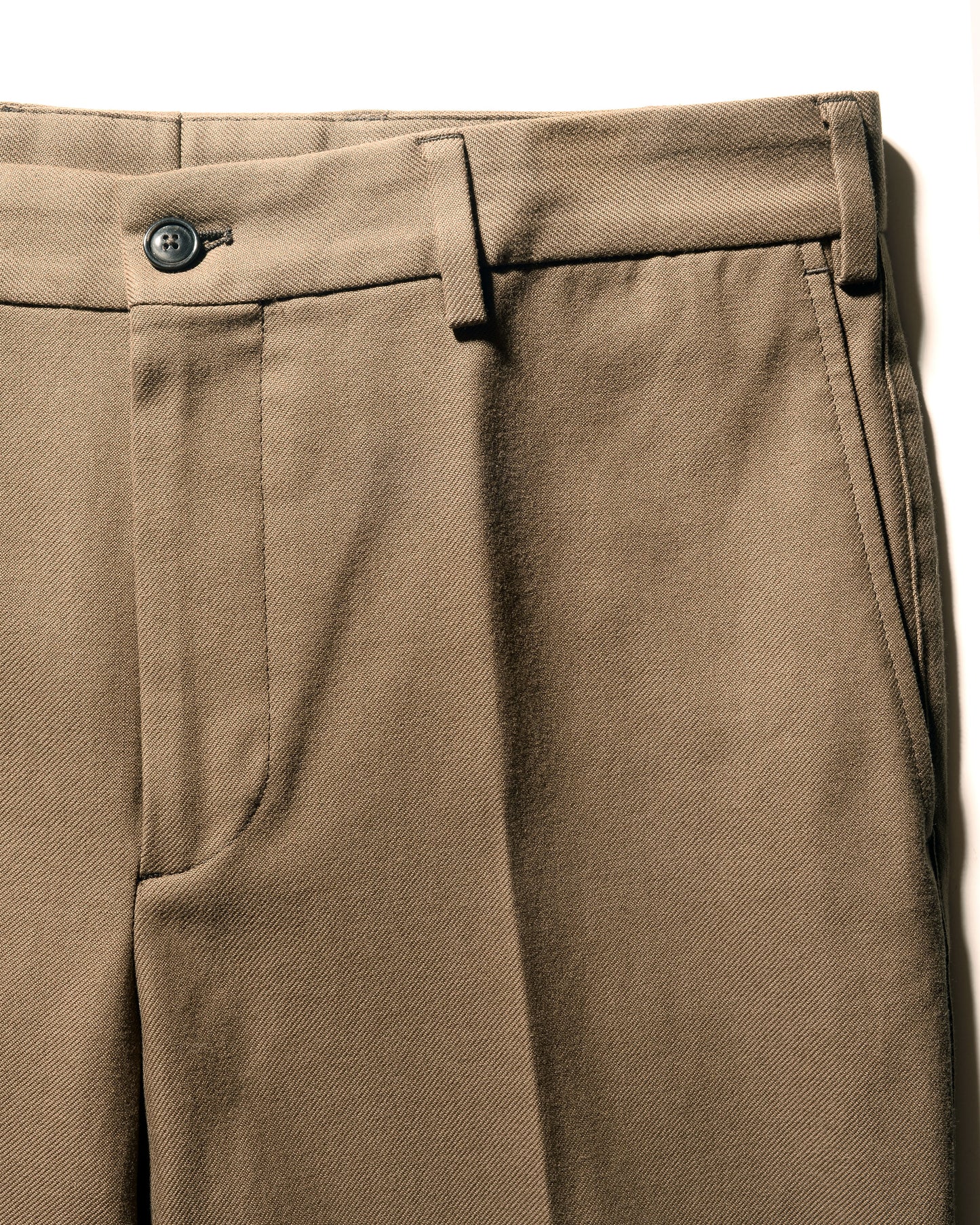 BKT36 Tailored Trousers in Cotton Twill - Bark