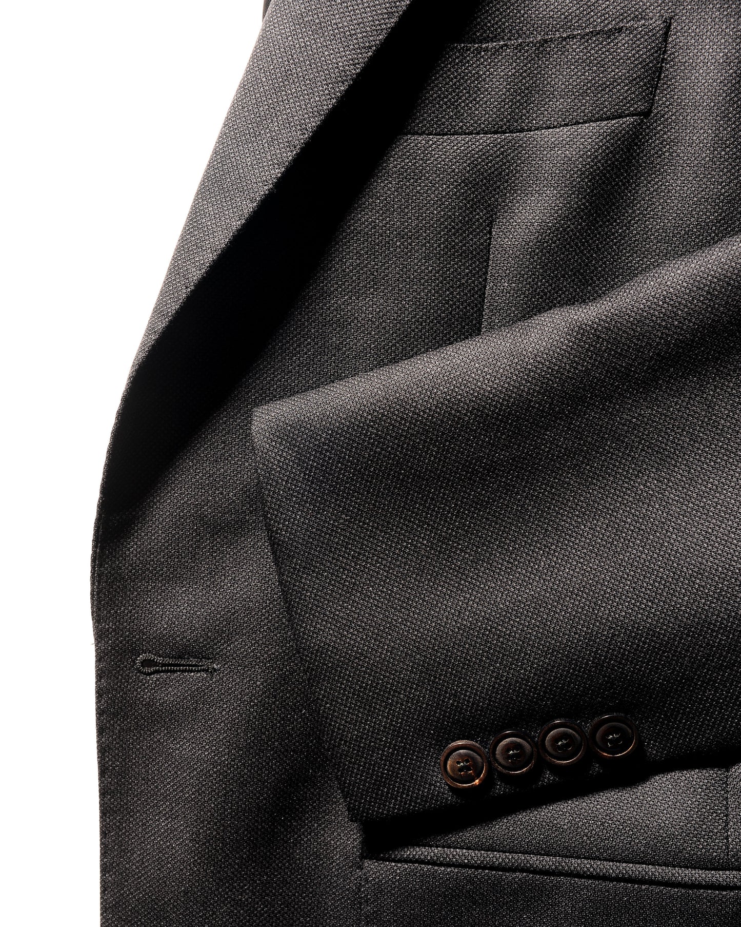 BKT50 Tailored Jacket in Super 130s Nailhead - Black Oxide