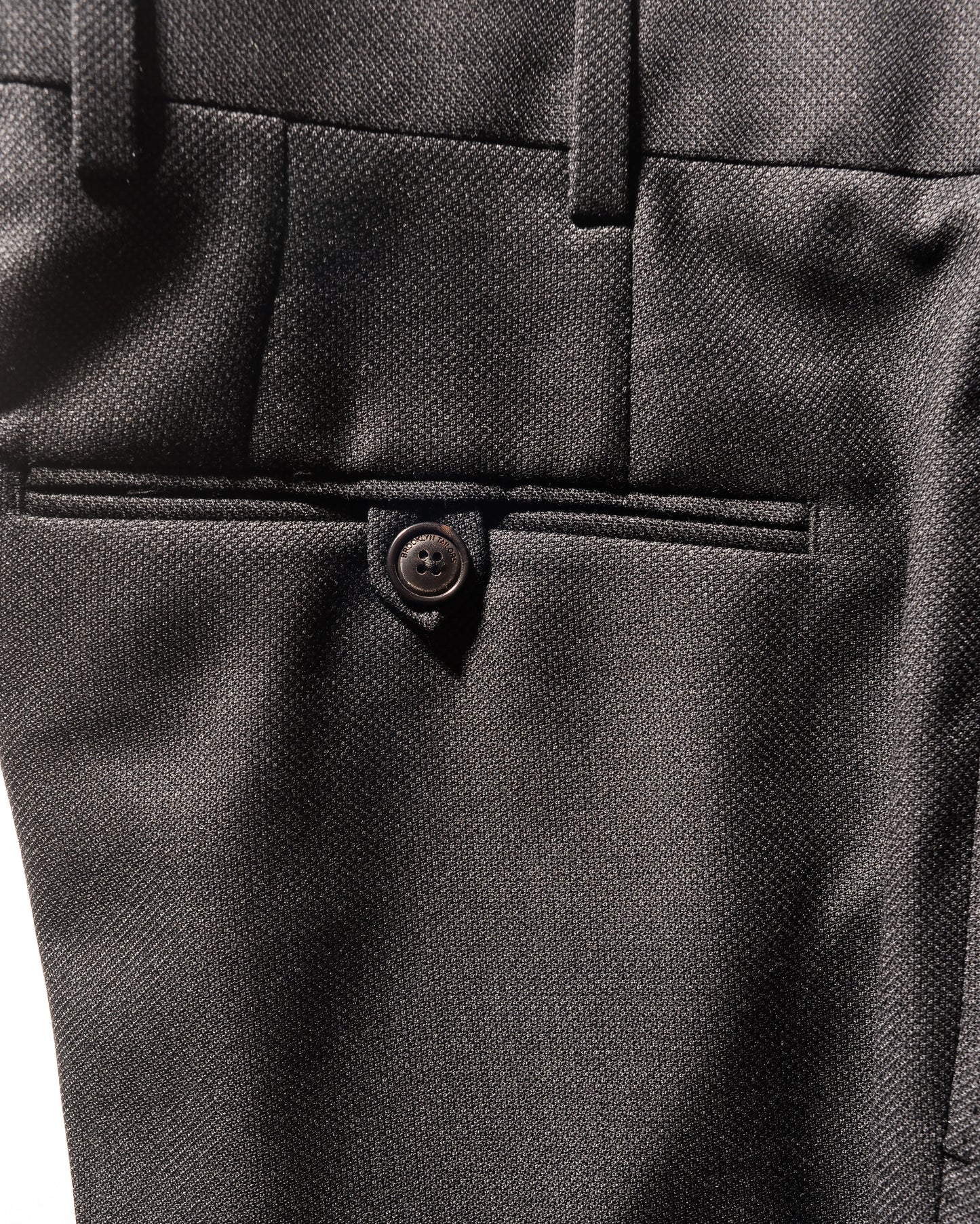 BKT50 Tailored Trousers in Super 130s Nailhead - Black Oxide