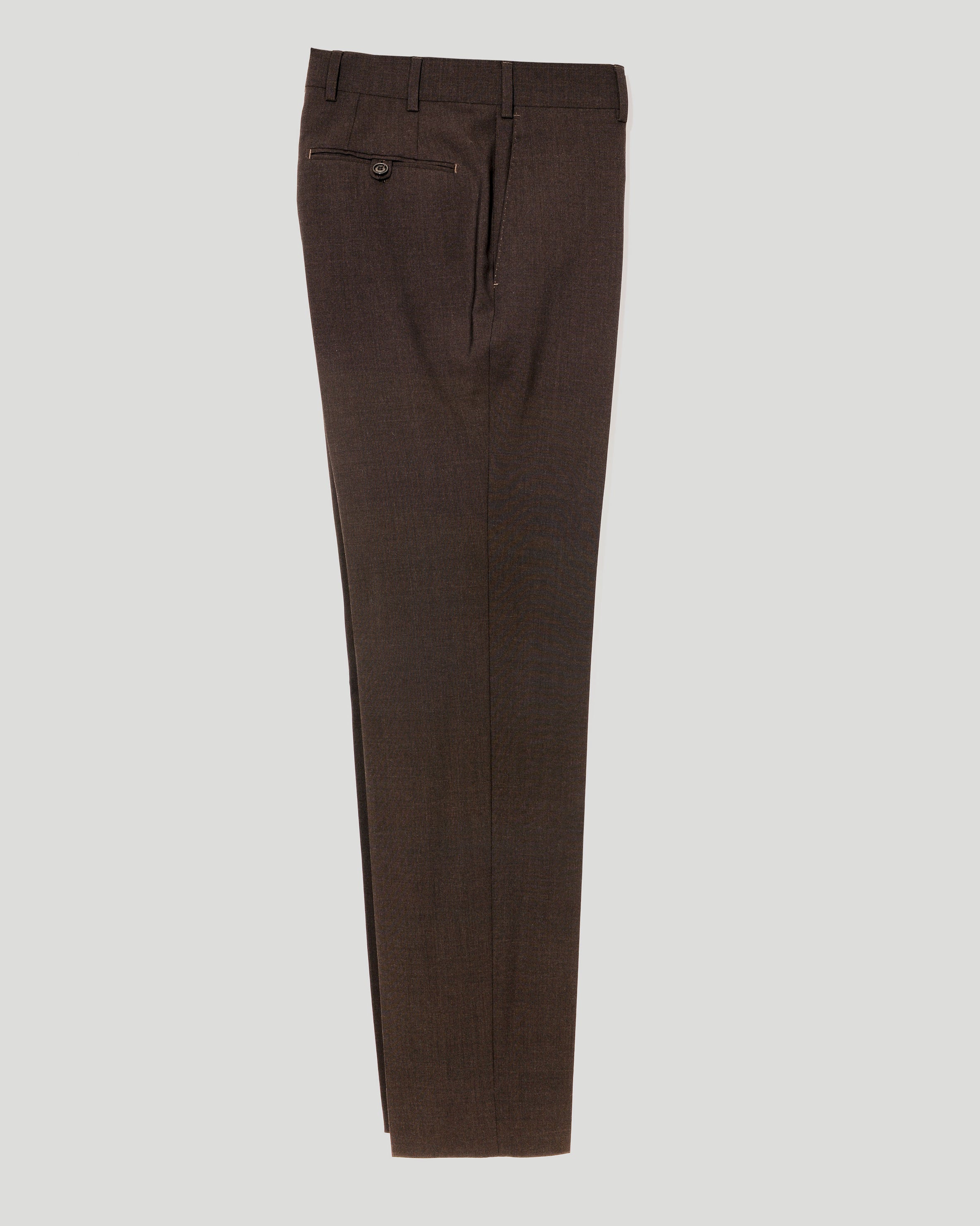 BKT50 Tailored Trousers Heathered Plainweave Charred Ember