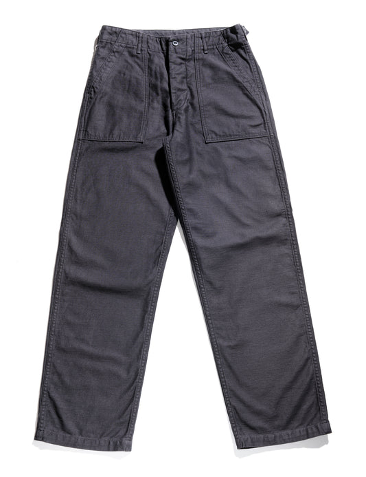 Full length flat shot of Orslow US Army Fatigue Trousers - Black