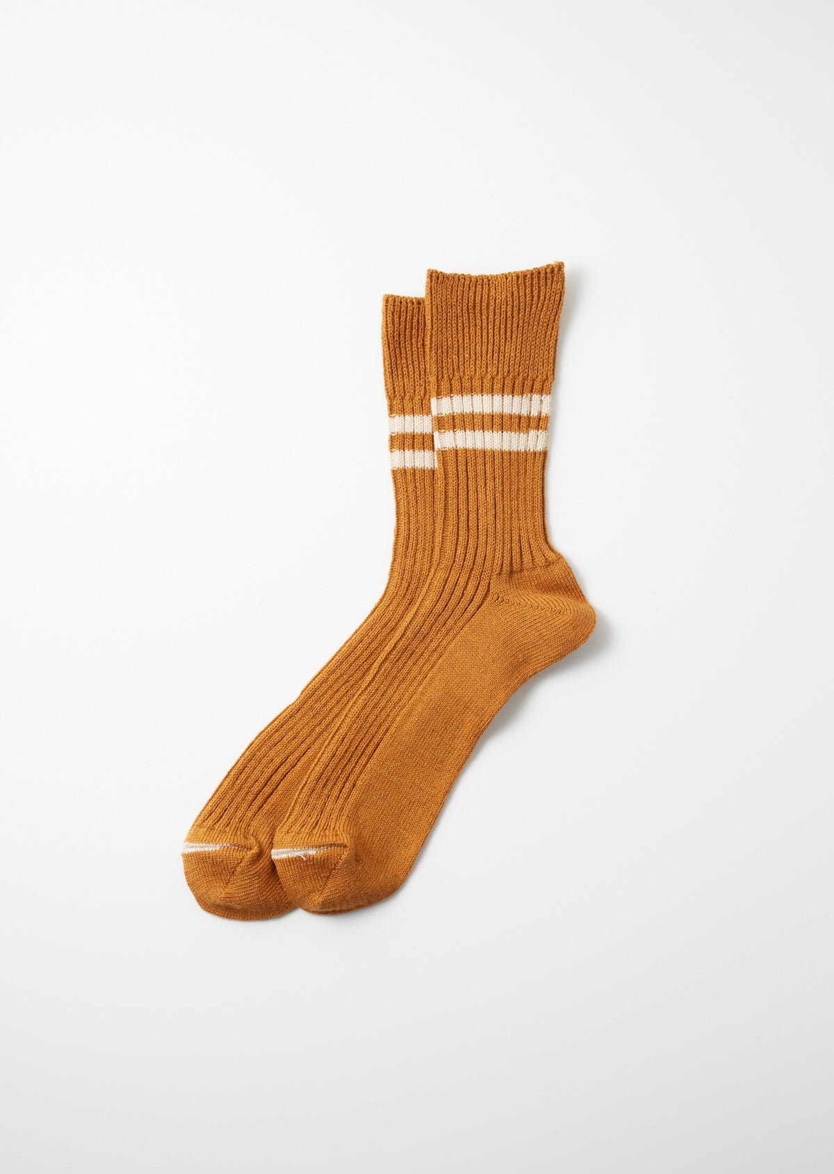 Hemp Organic Cotton Stripe Socks - Sunset Gold