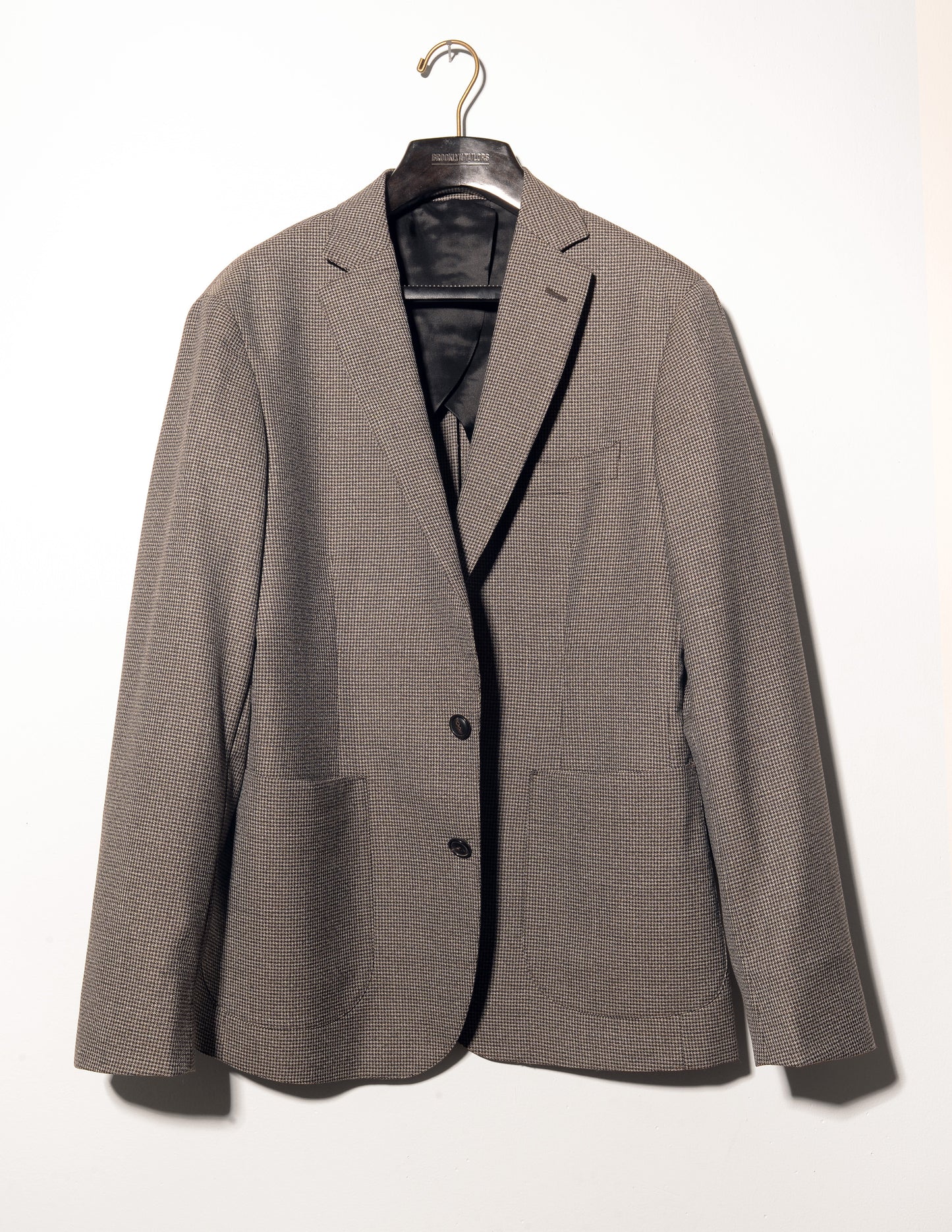 FINAL SALE: BKT35 Unstructured Jacket in Mini Houndstooth - Heather Gray