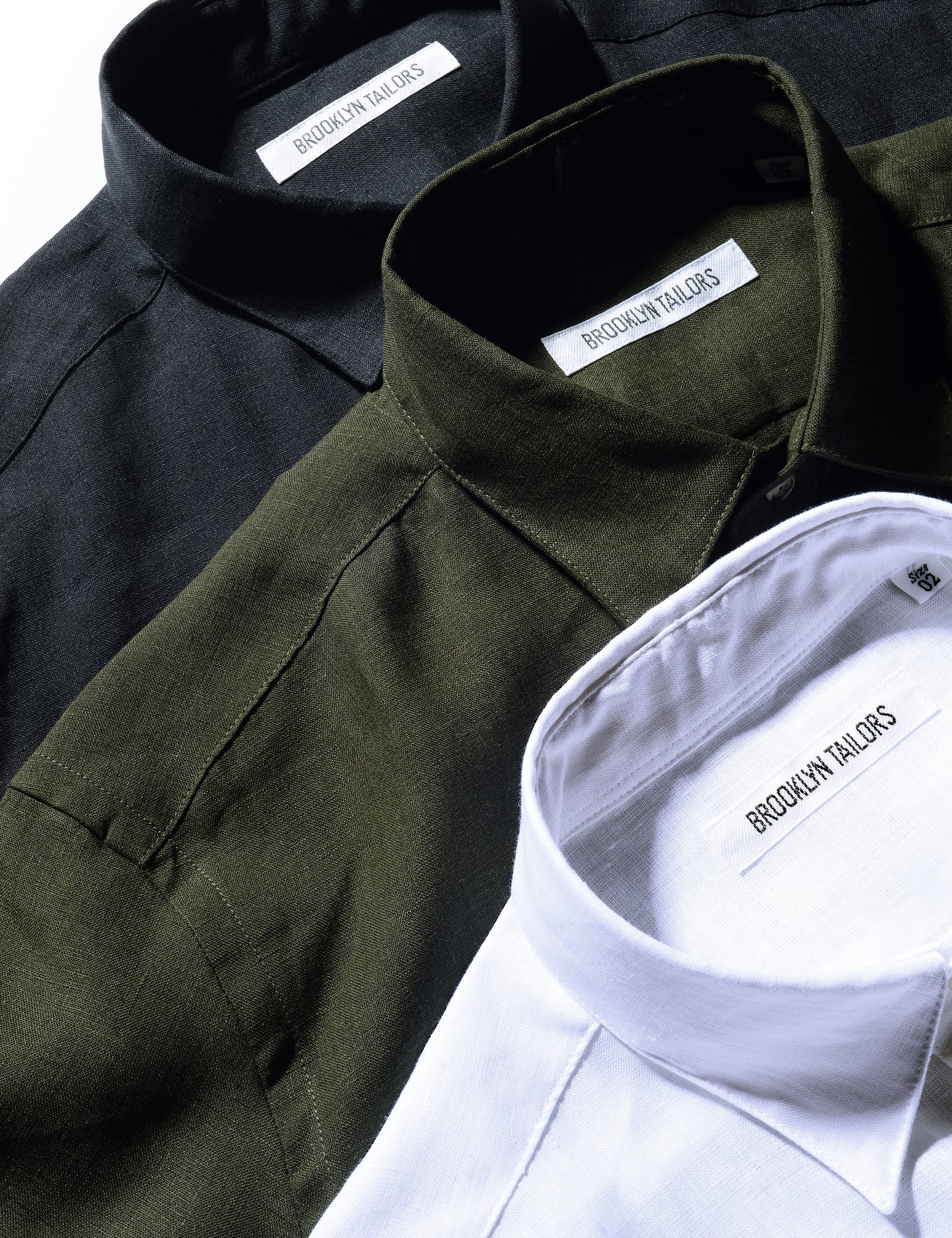 BKT14 Short Sleeved Casual Shirt in Portuguese Linen - White