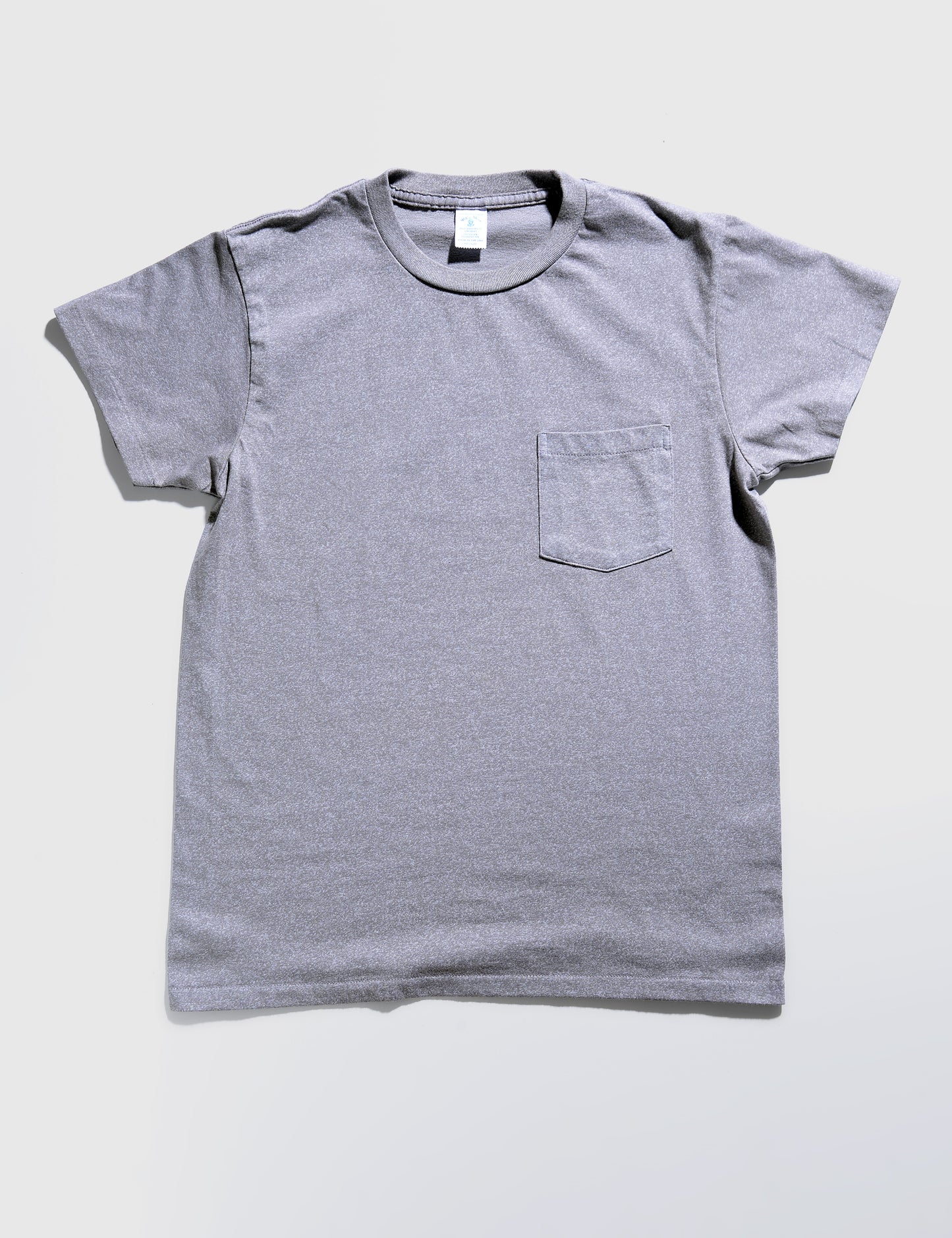 1-Pack Short Sleeve Pocket Tee in Gray Mock Twist