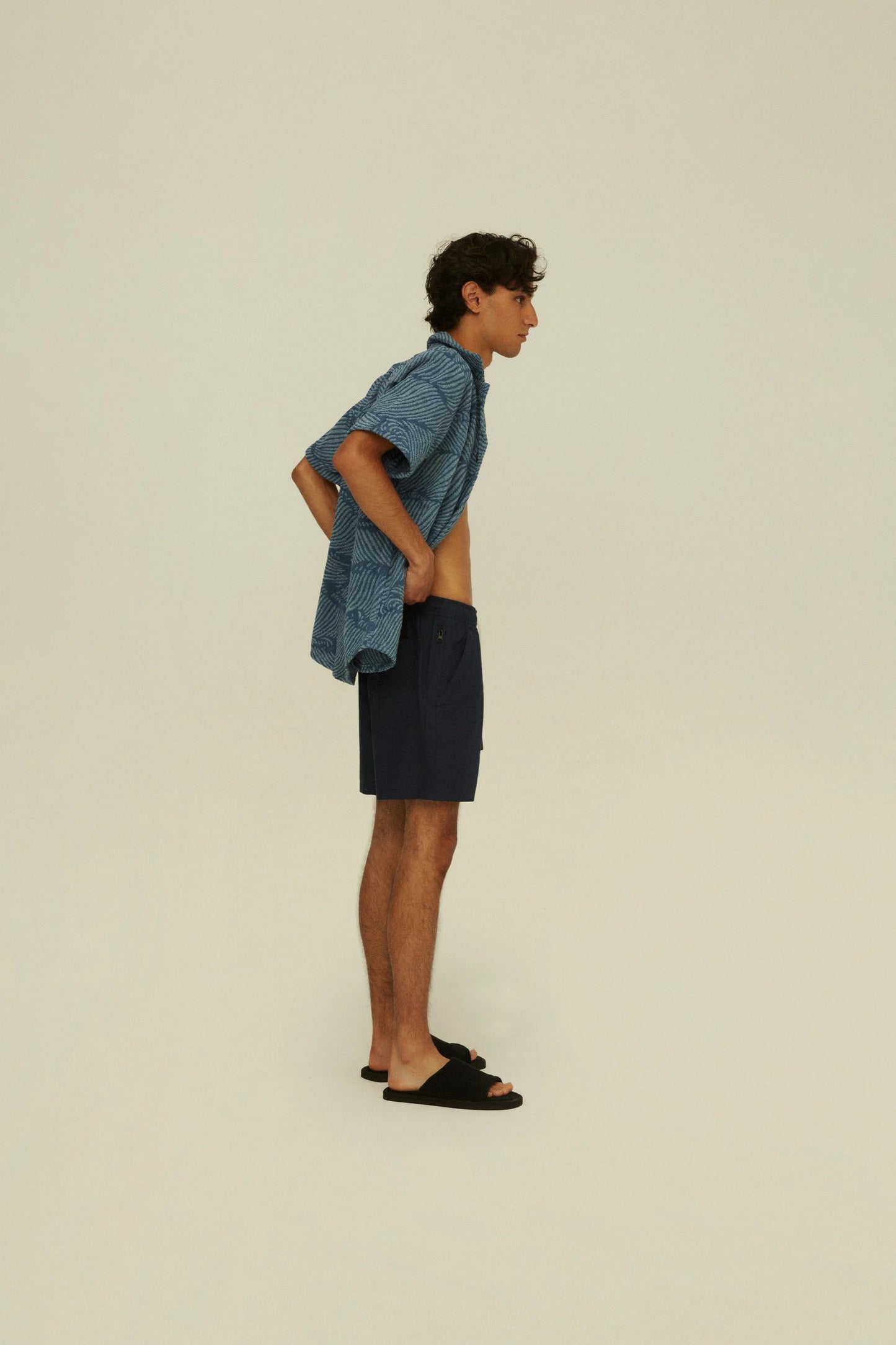 FINAL SALE: Navy Linen Shorts