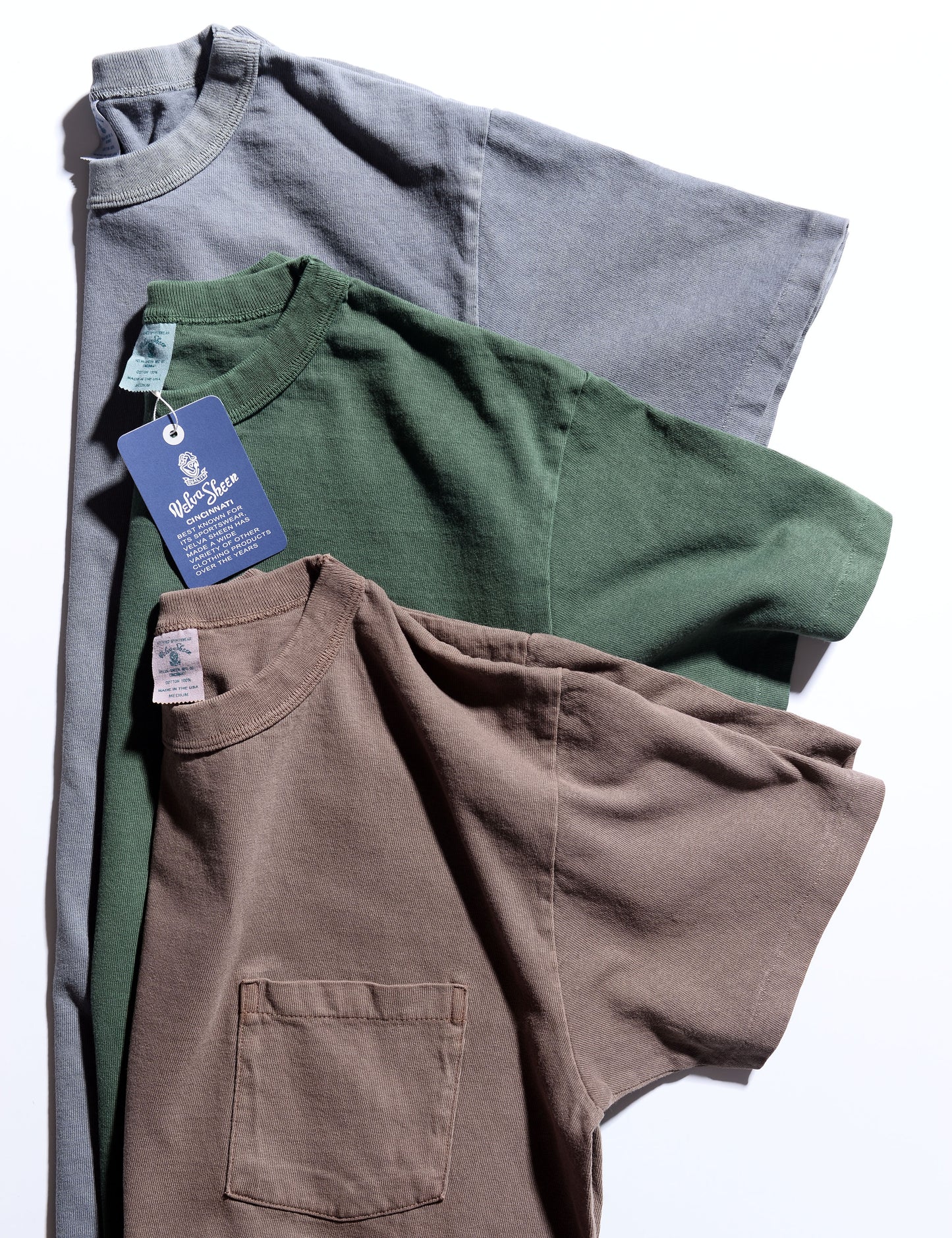 Pigment-Dyed Pocket Tee in Hickory
