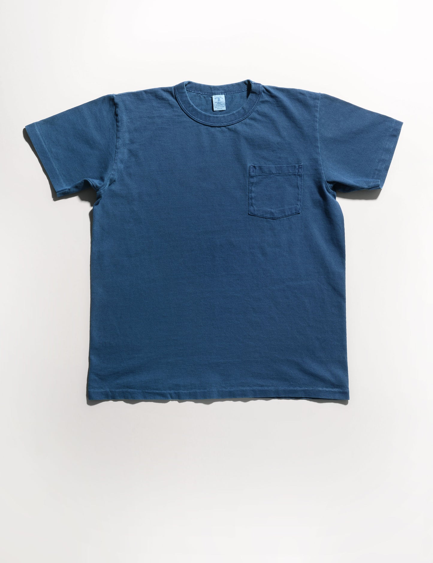 Pigment-Dyed Pocket Tee in True Blue
