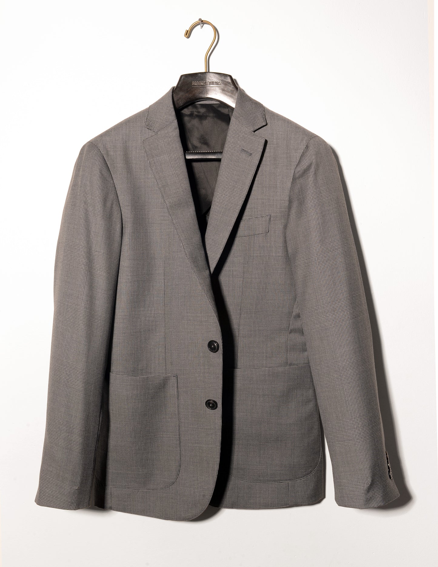 FINAL SALE: BKT35 Unstructured Jacket in Classic Plaid - Dark Gray