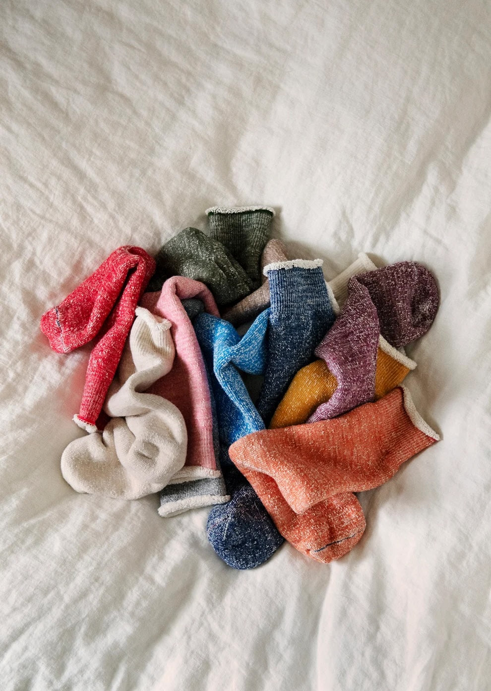 Double Face Crew Socks - Deep Ocean