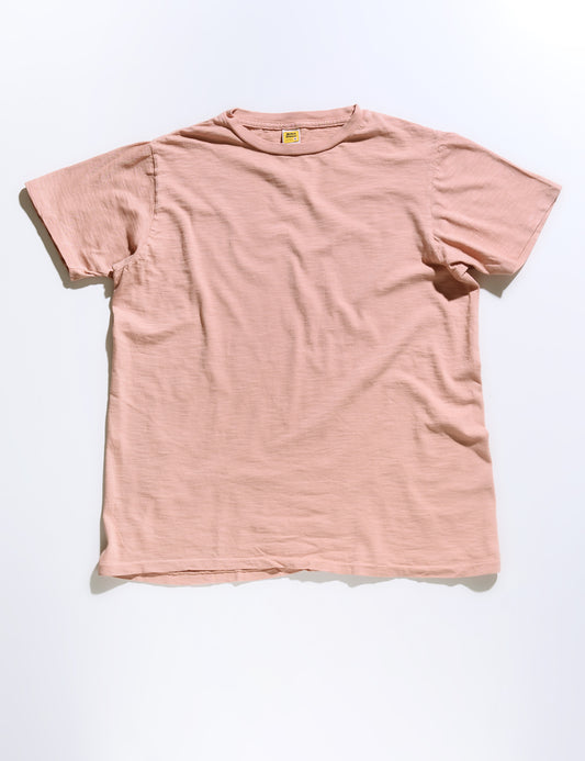 Flat front shot of Velva Sheen Crewneck T-Shirt in Clay