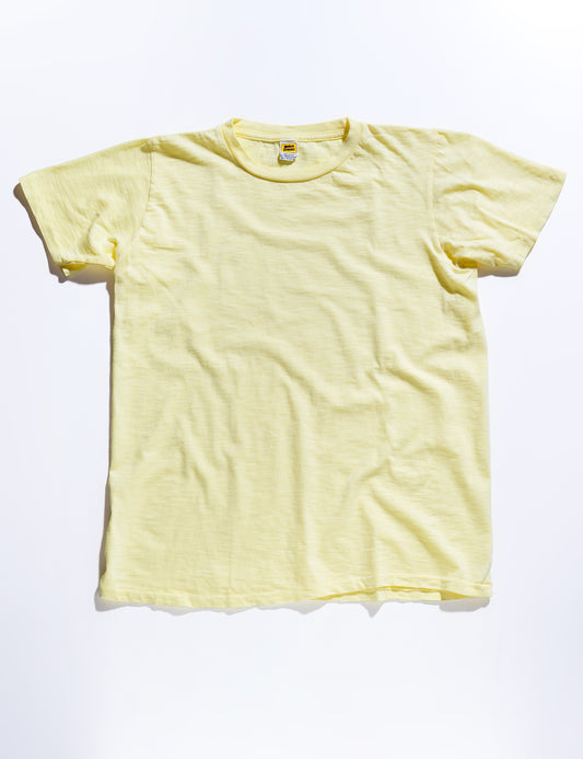 Flat shot of Velva Sheen Crewneck T-Shirt in Sunshine