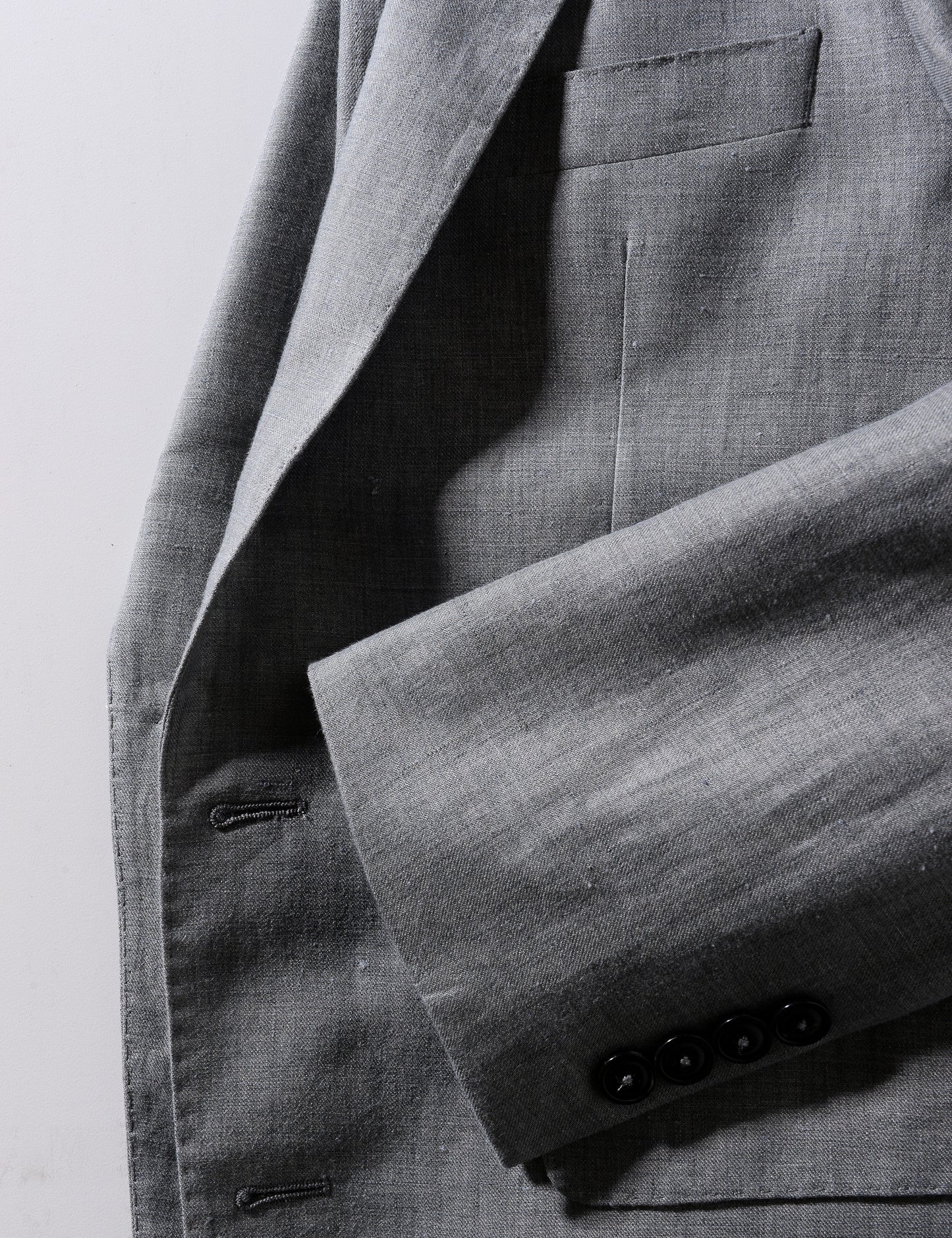 BKT50 Tailored Jacket in Linen Twill - Pewter