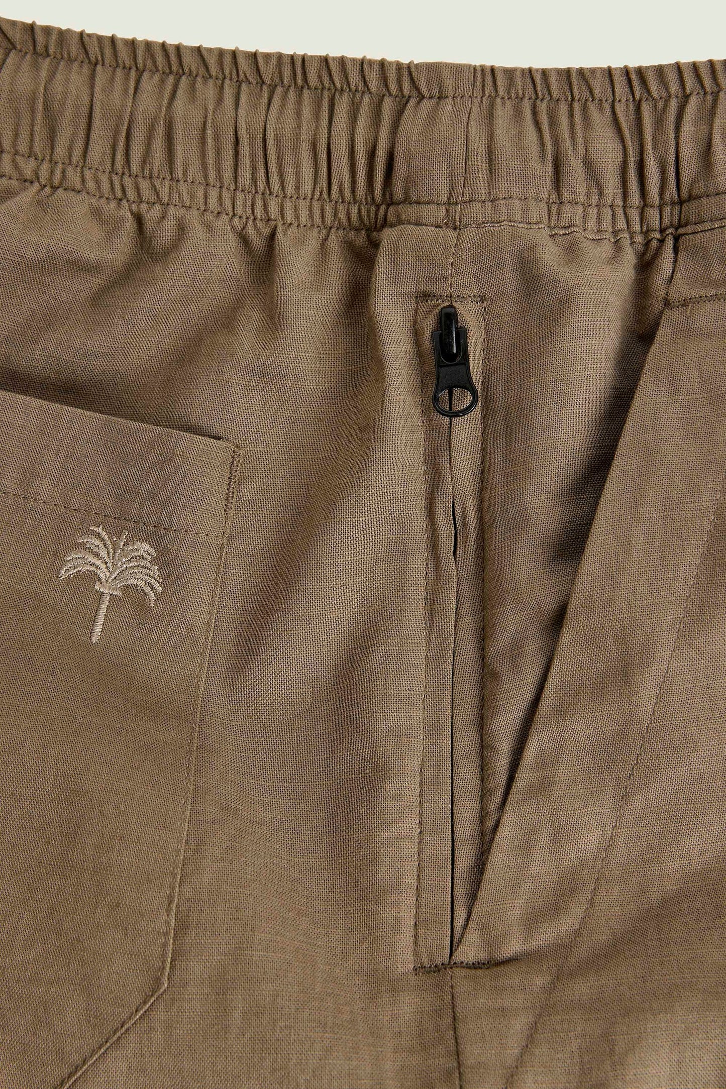 FINAL SALE: Taupe Linen Shorts