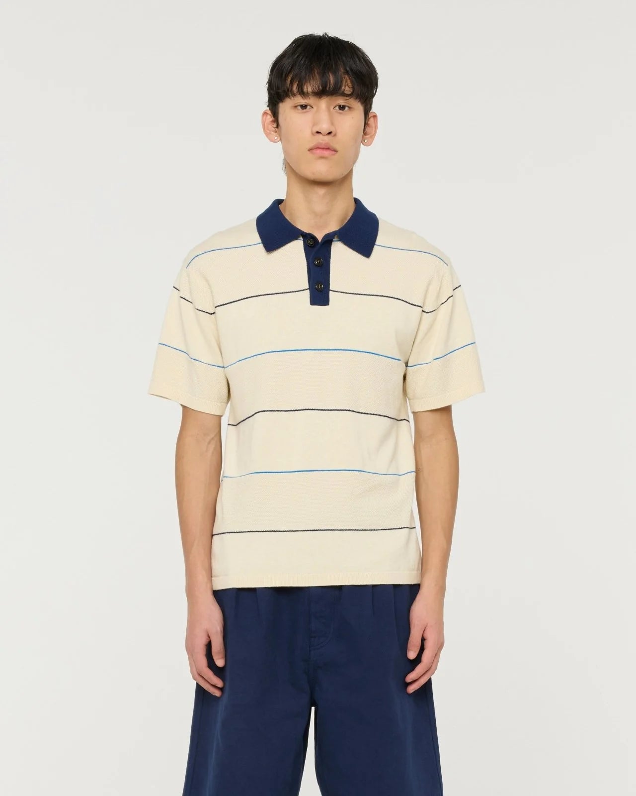 FINAL SALE: Cotton Cashmere Toki Polo - Ecru