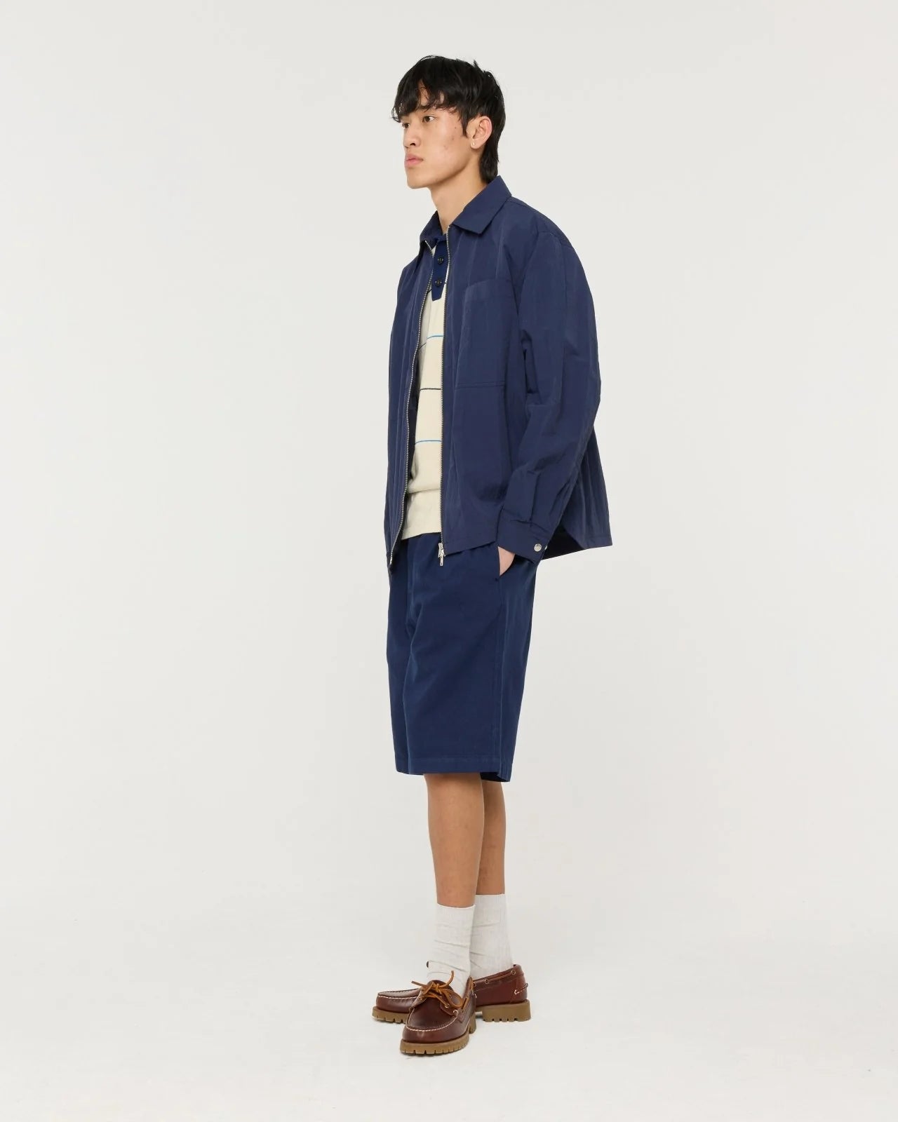 FINAL SALE: Cotton Cashmere Toki Polo - Ecru