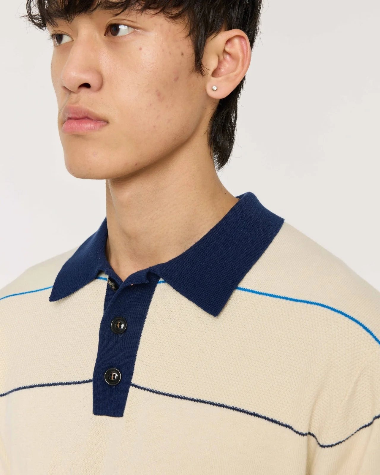 FINAL SALE: Cotton Cashmere Toki Polo - Ecru