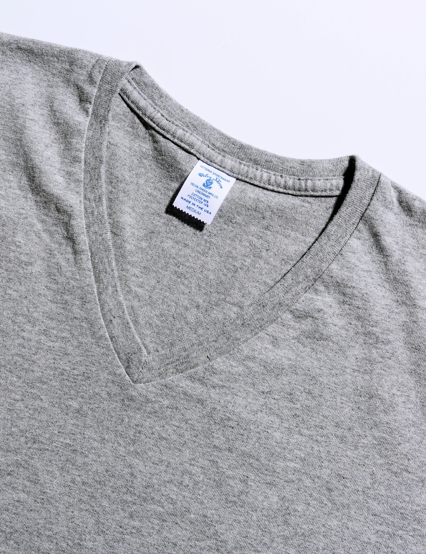 FINAL SALE: Short Sleeve V-Neck Tee in Heather Gray