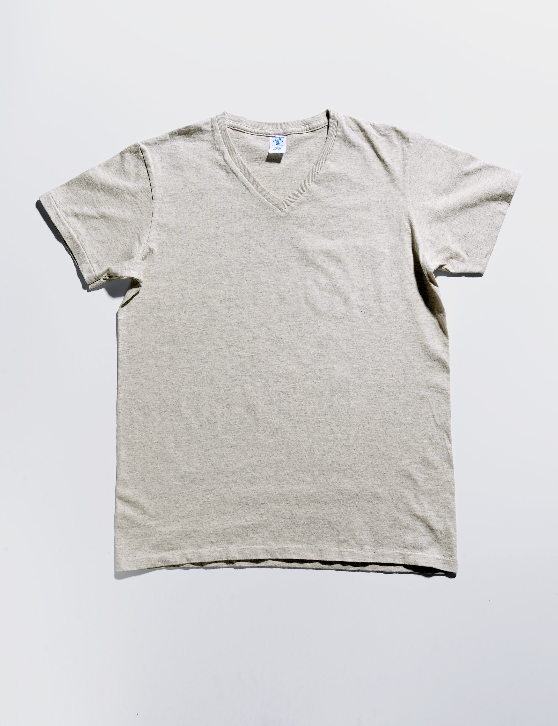 FINAL SALE Short Sleeve V Neck Tee Oatmeal
