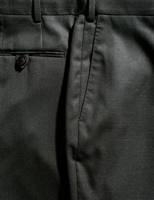 BKT50 Tailored Trousers in Textured Wool - Wrought Iron
