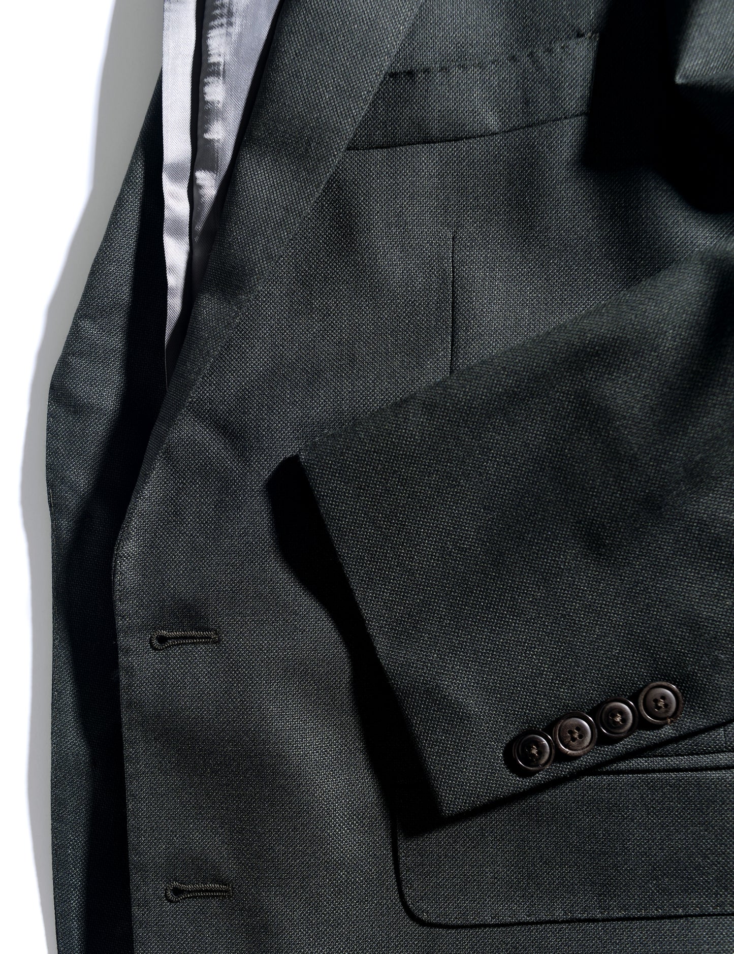 BKT50 Tailored Jacket in Textured Wool - Wrought Iron