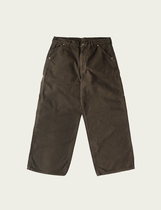 Dad's Fit Oxford Painter Pants - Coffee Brown