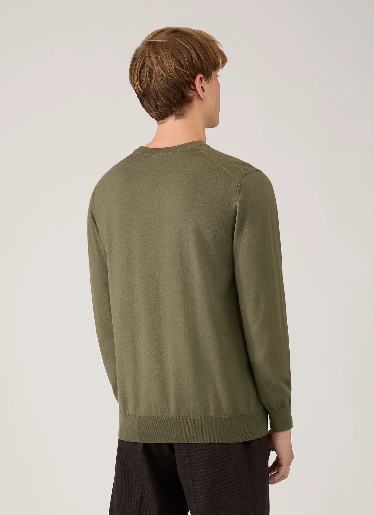 Lightweight Cotton Sweater - Khaki