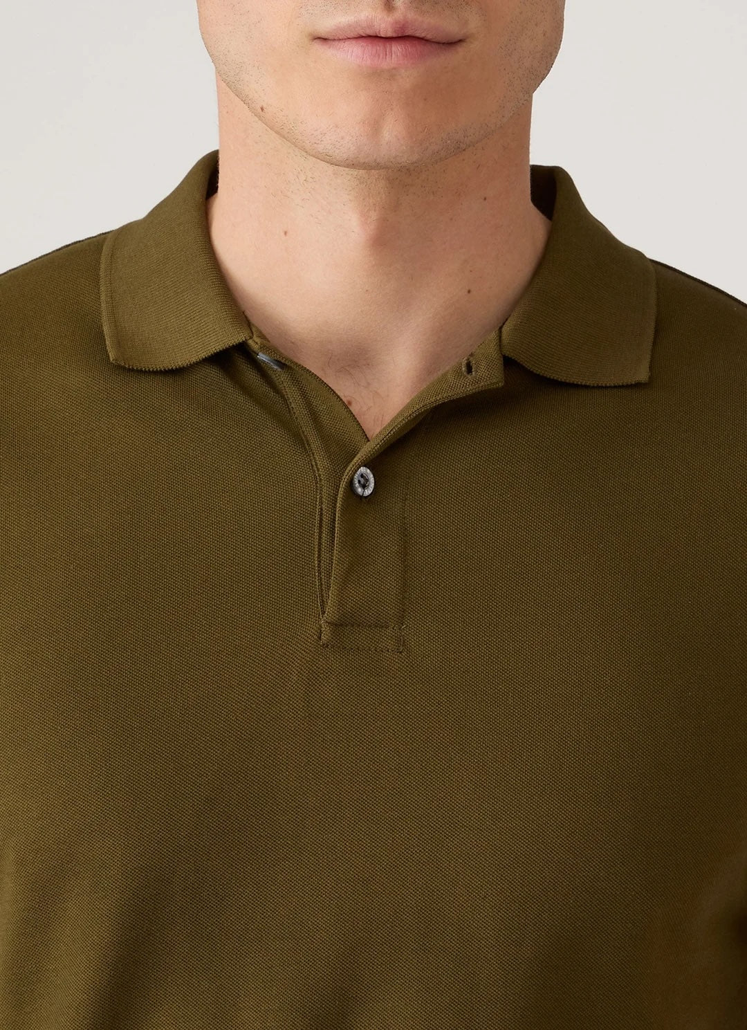Short Sleeve Pique Polo - Loden Green