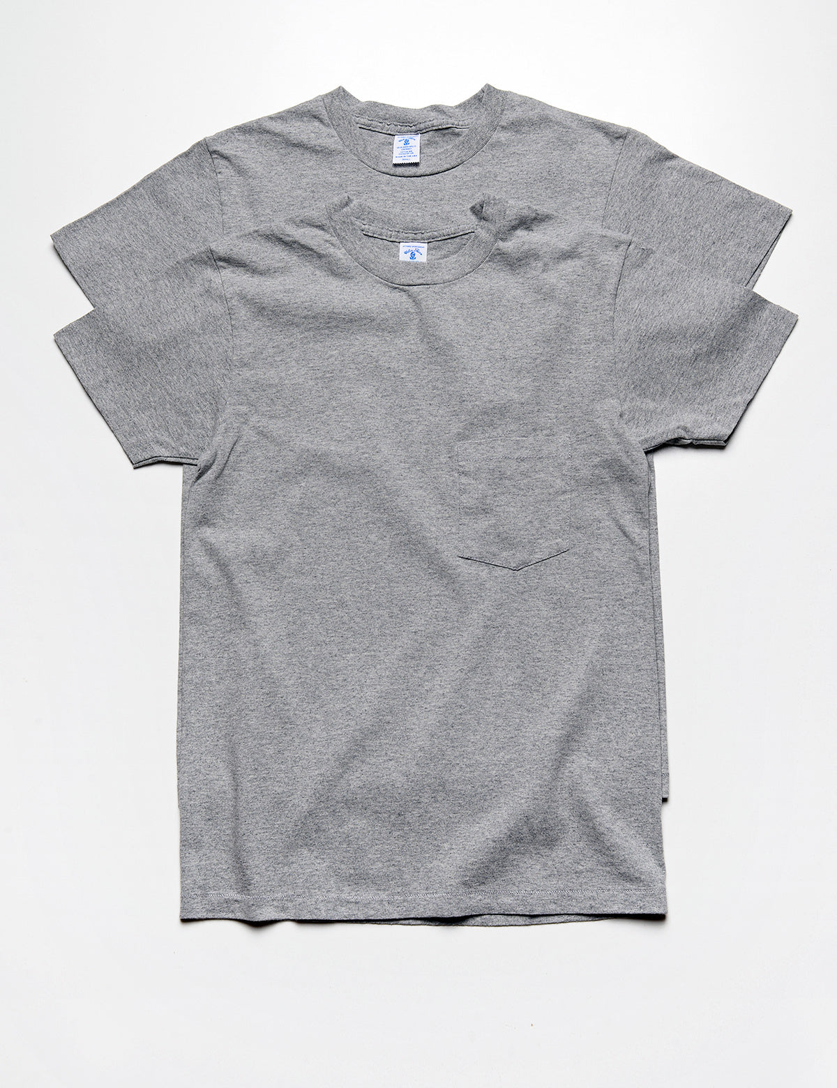 2-Pack Short Sleeve Pocket Tee in Heather Gray – Brooklyn Tailors